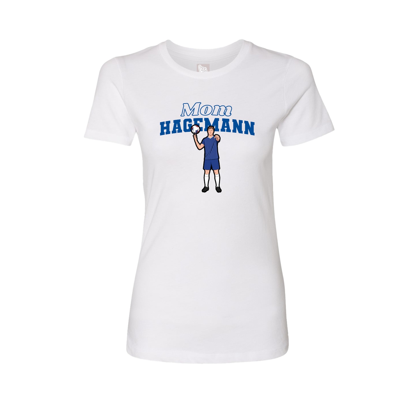 Womens Tee — Mothers Day Block in White