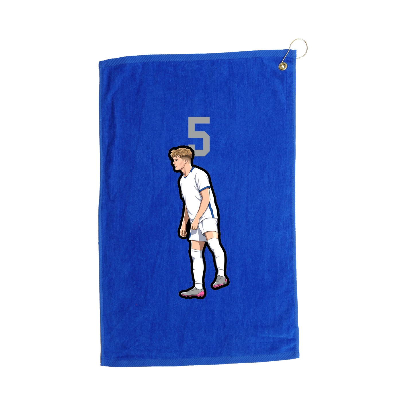 Golf Towel — Number Top in Royal