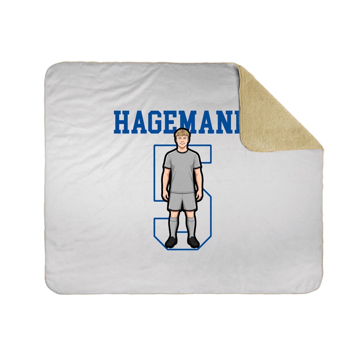 Throw Blanket — Shirsey in White