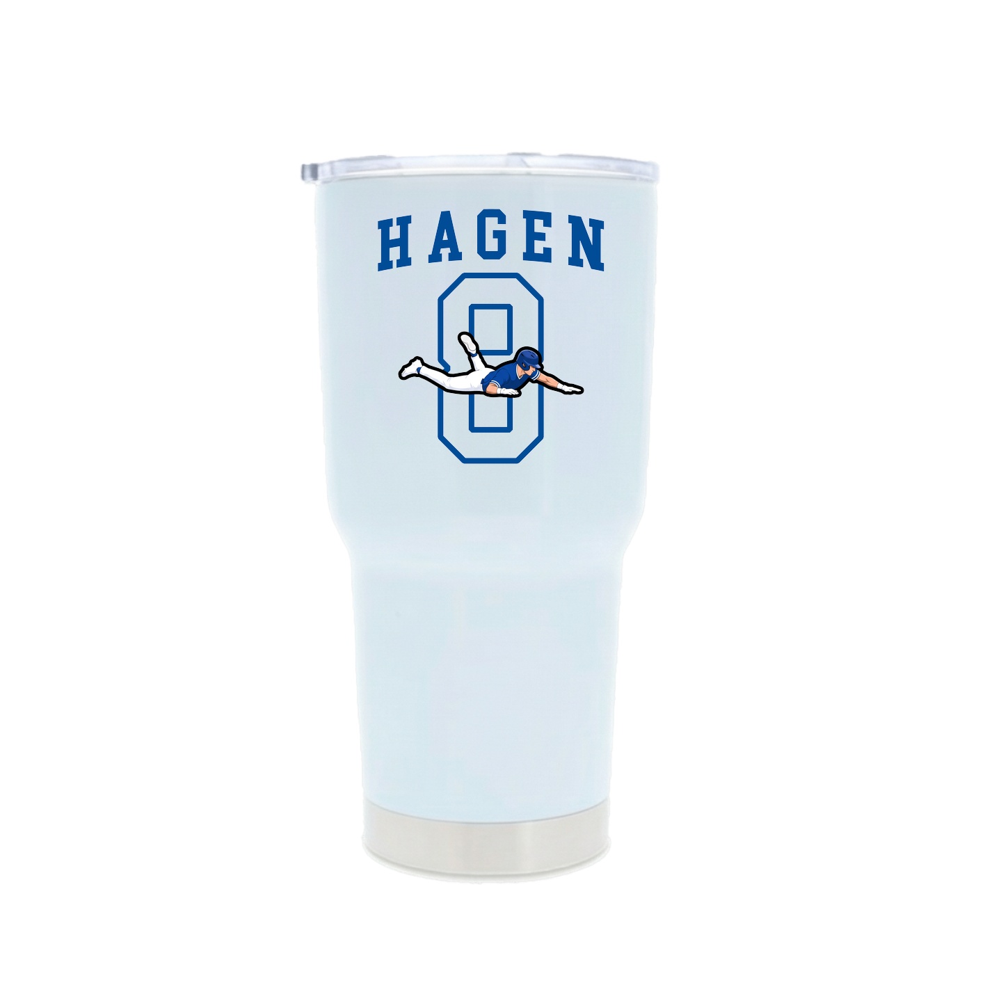 30oz Stainless Steel Tumbler — Shirsey in White