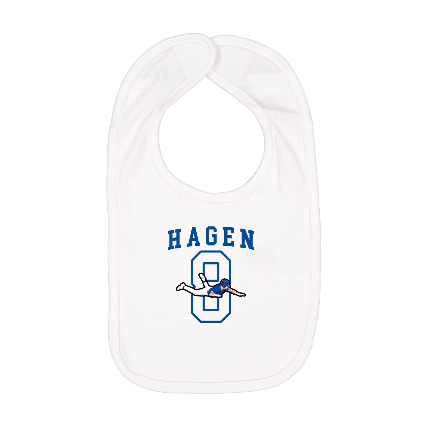 Infant Bib — Shirsey in White