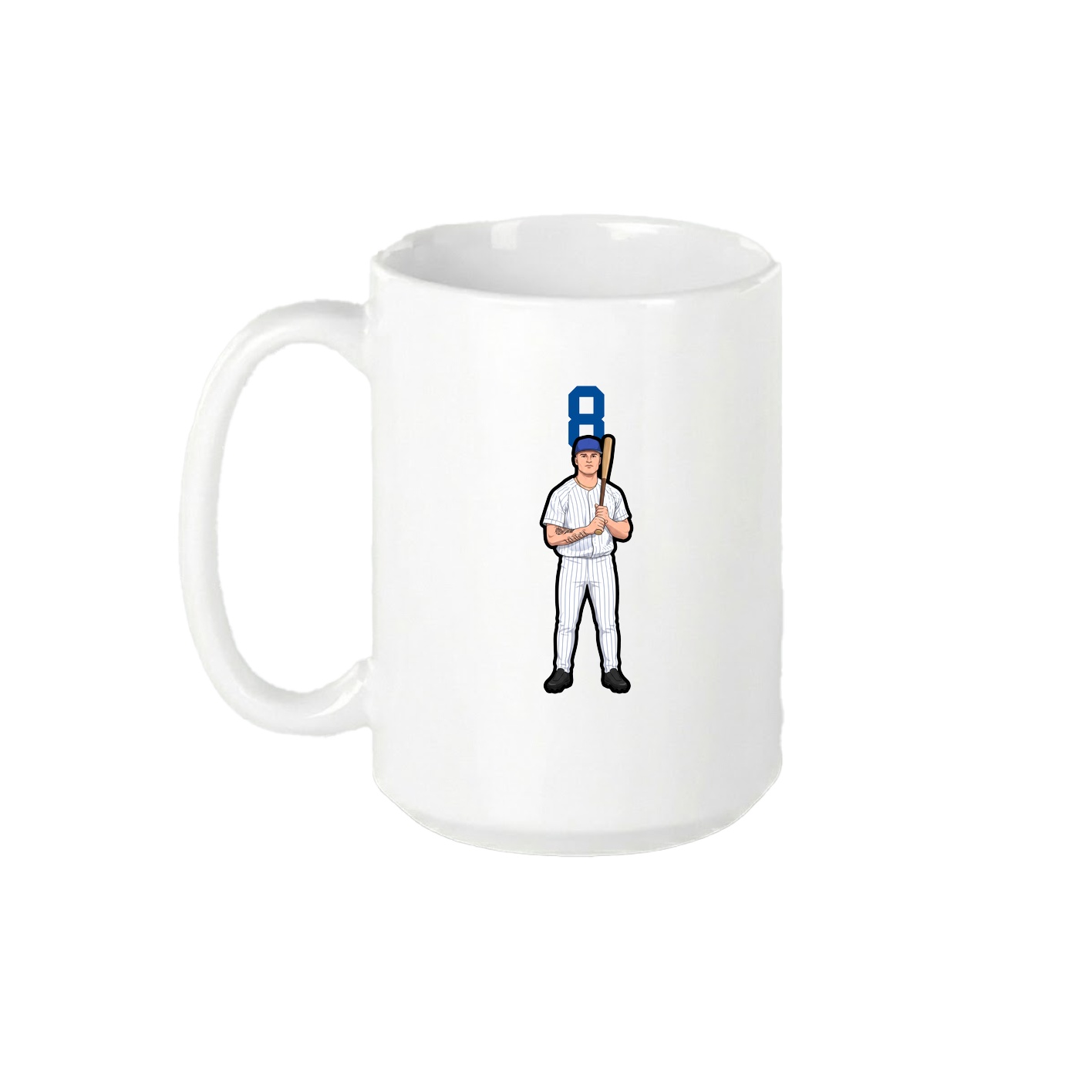 15oz Coffee Mug — Number Top in White