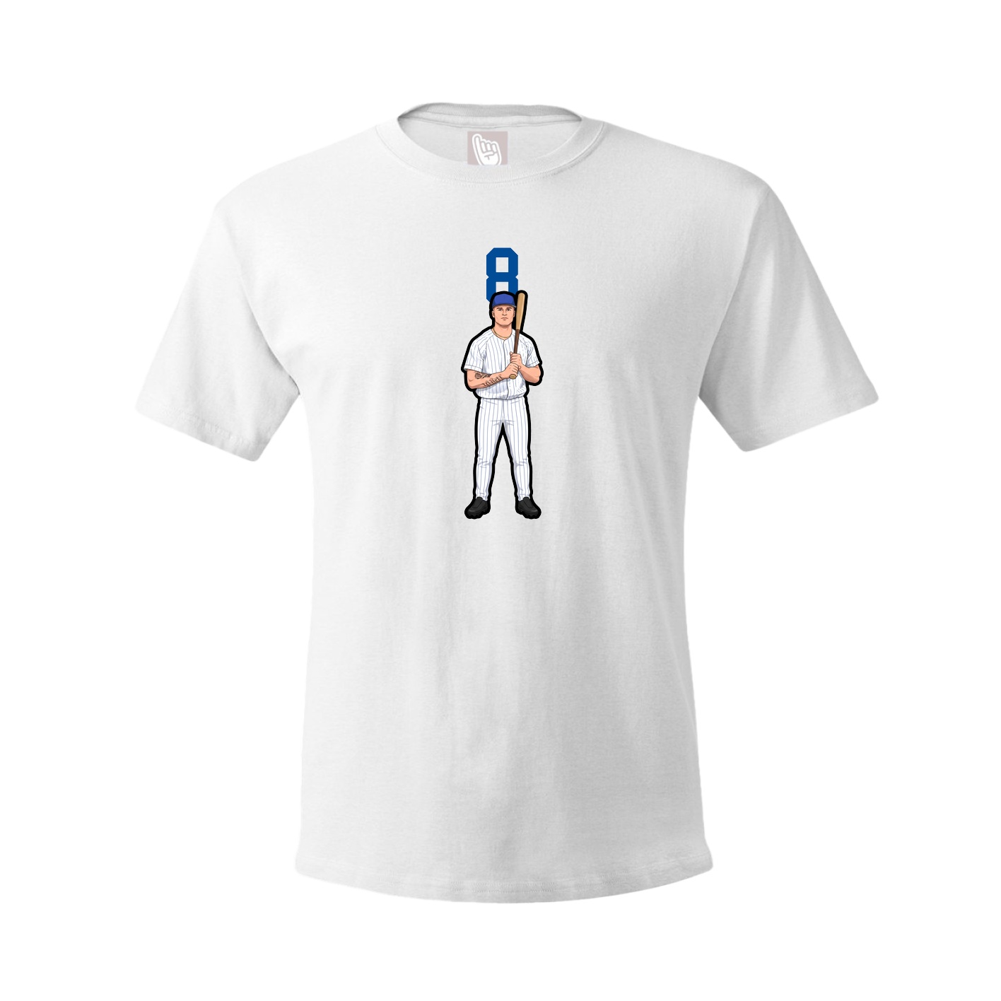 Youth Tee — Number Top in White
