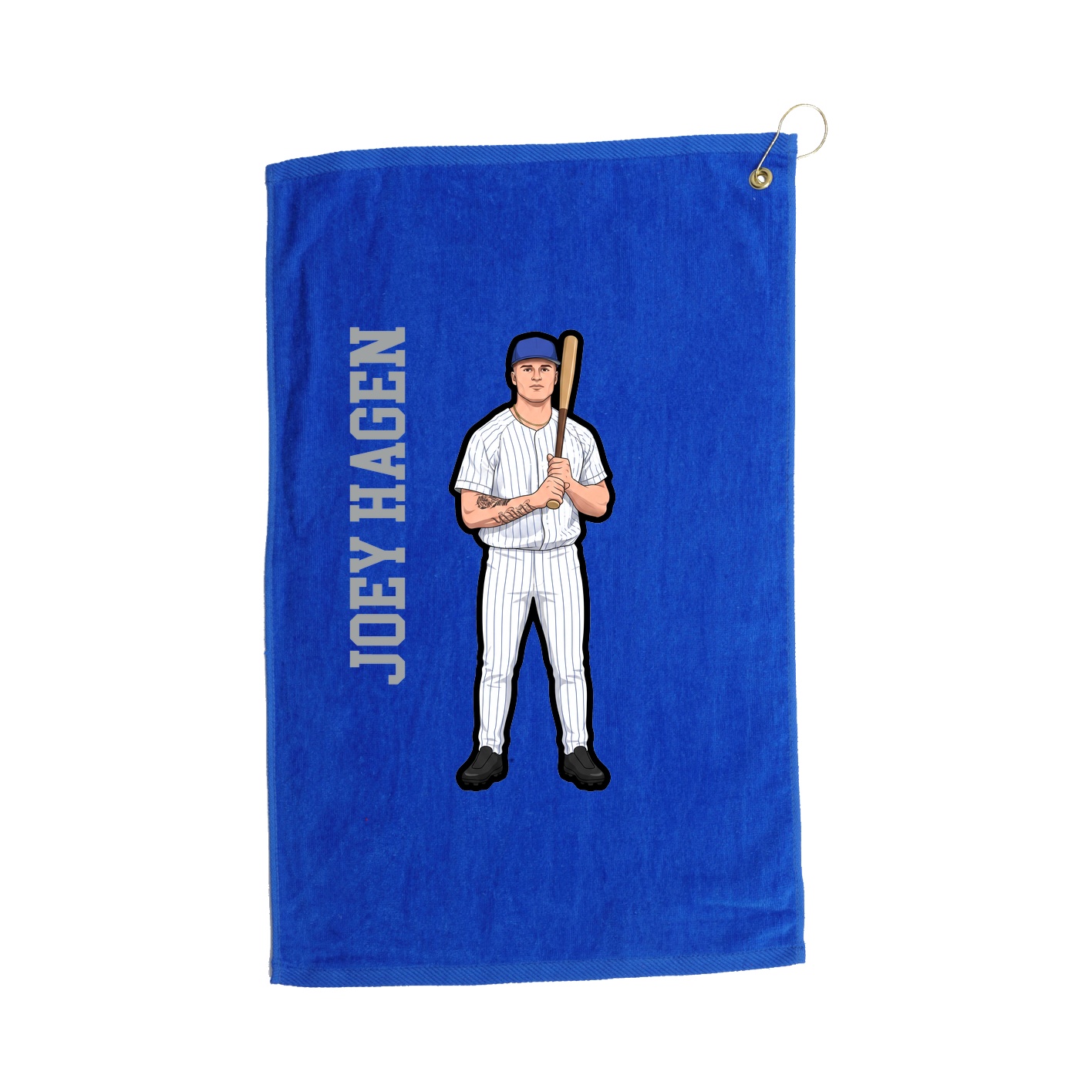 Golf Towel — Name Vertical in Royal
