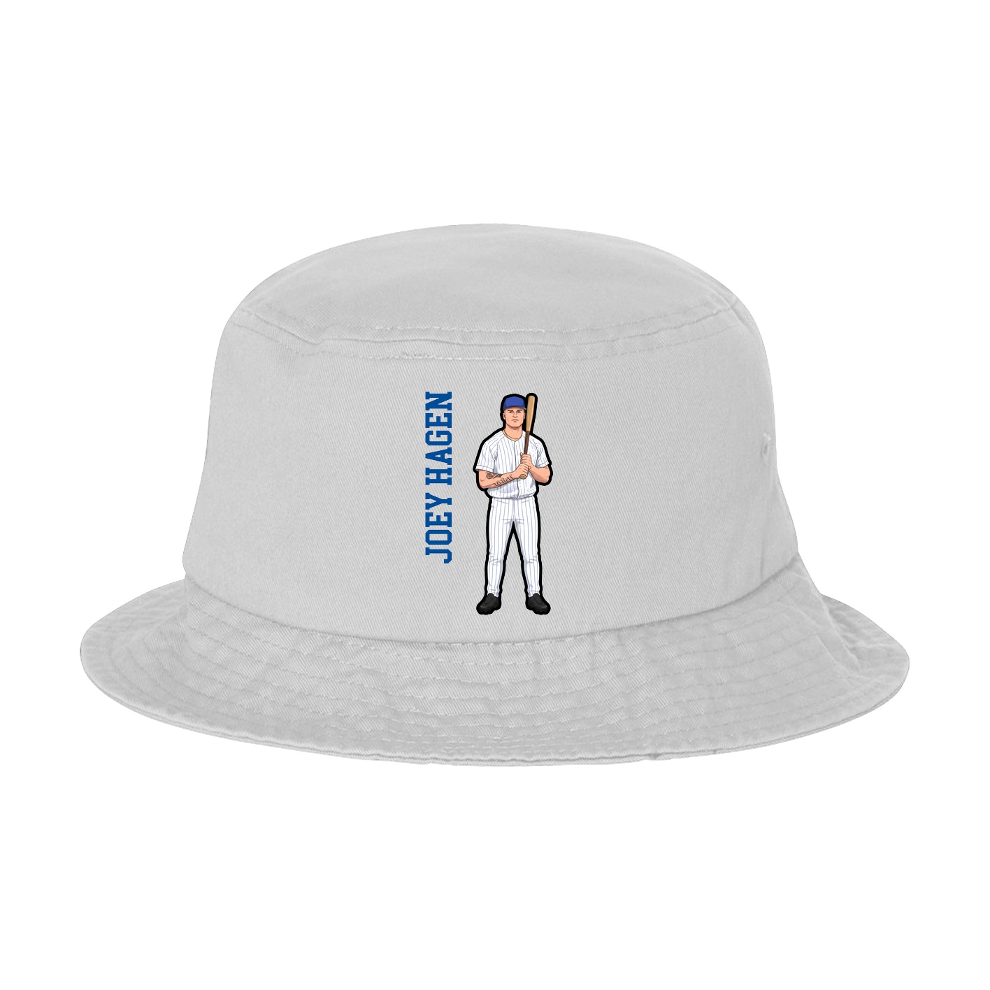 Bucket Cap — Name Vertical in White