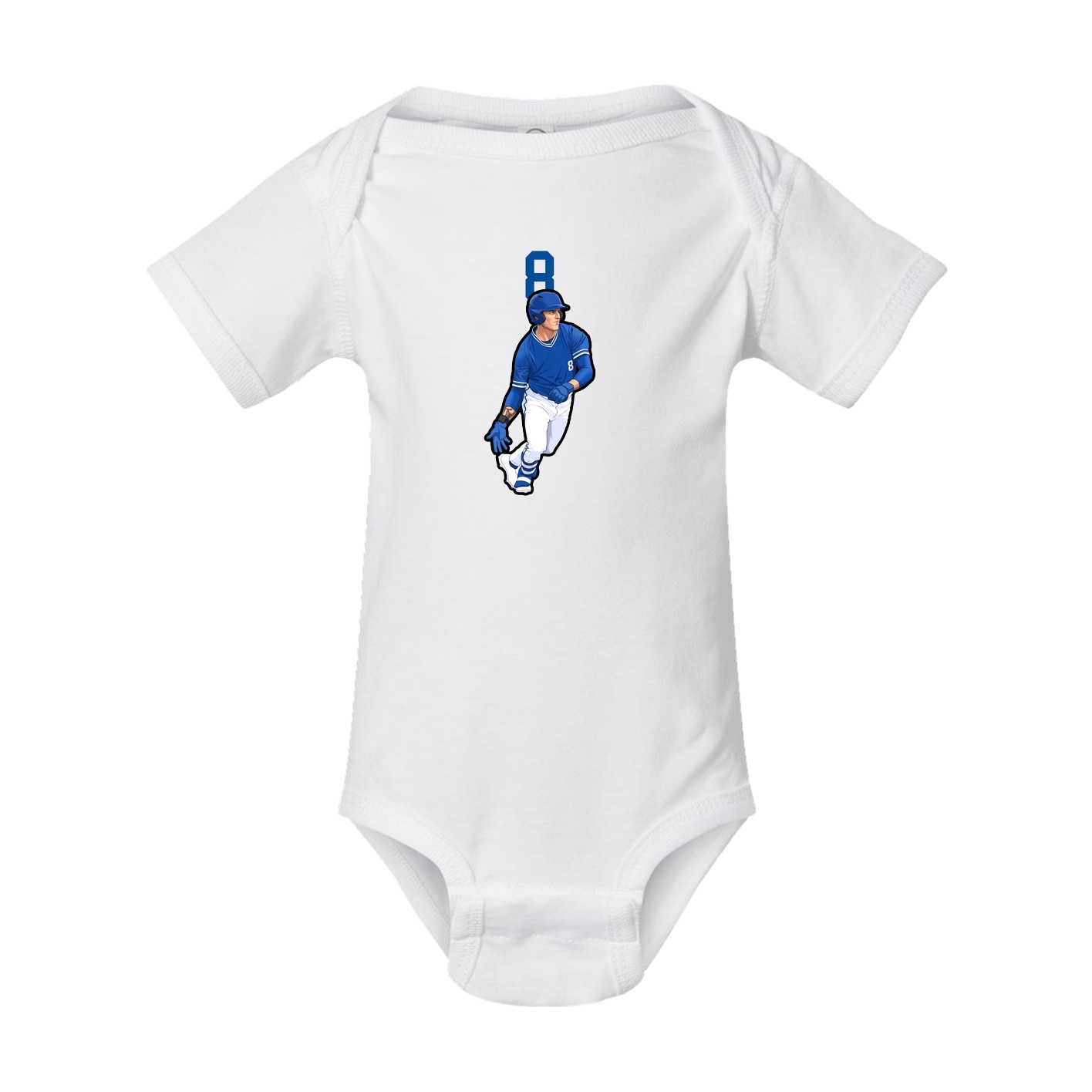 Baby Onesie — Number Top in White