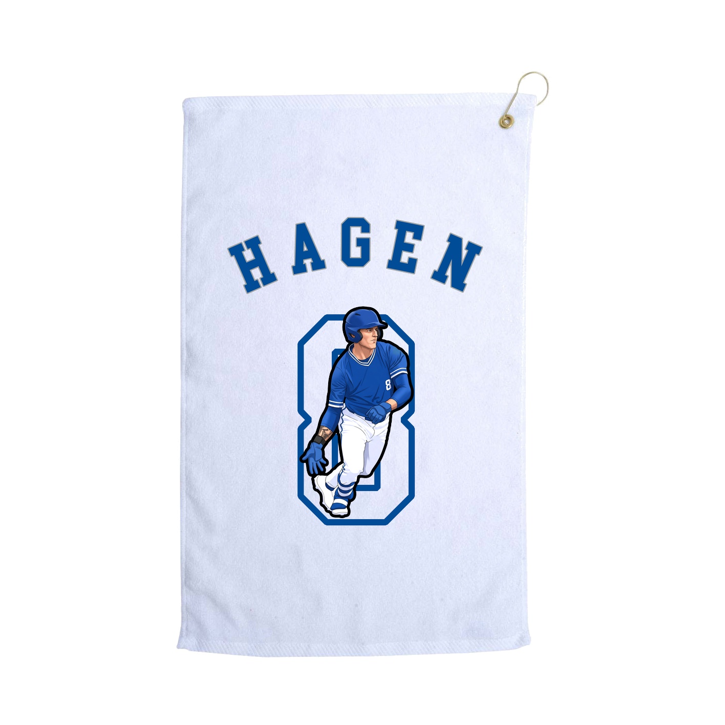 Golf Towel — Shirsey Arch in White