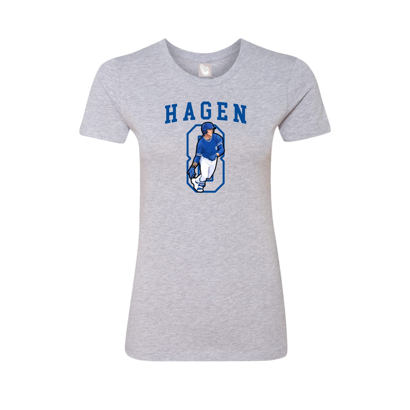 Fitted Women's Tee — Shirsey in Grey