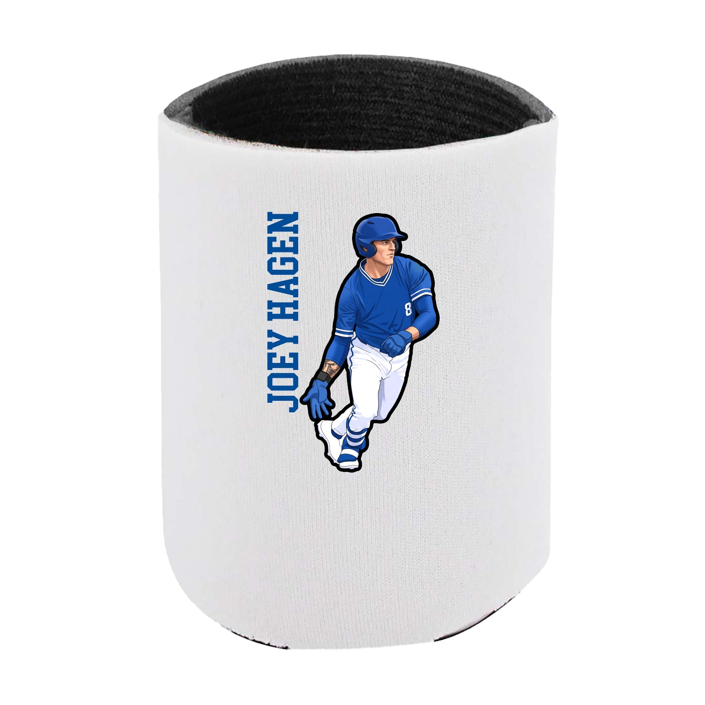 Can Holder — Name Vertical in White