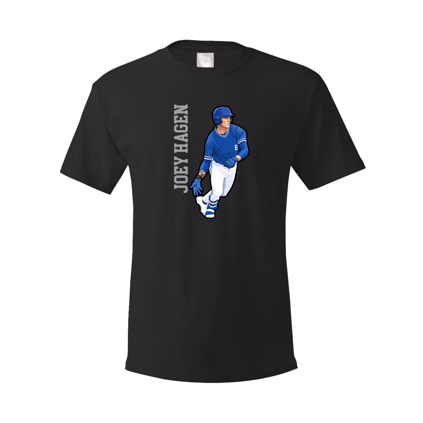 Tee — Name Vertical in Black