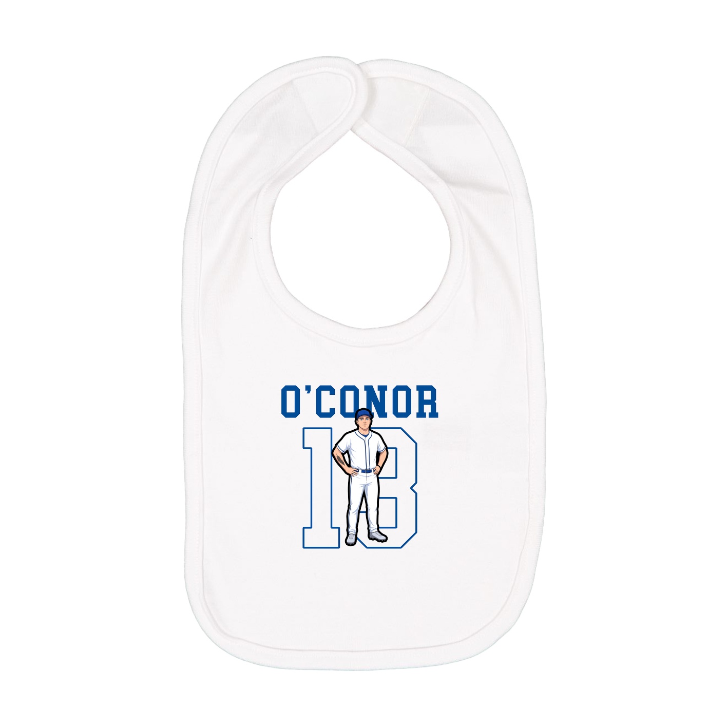 Infant Bib — Shirsey in White