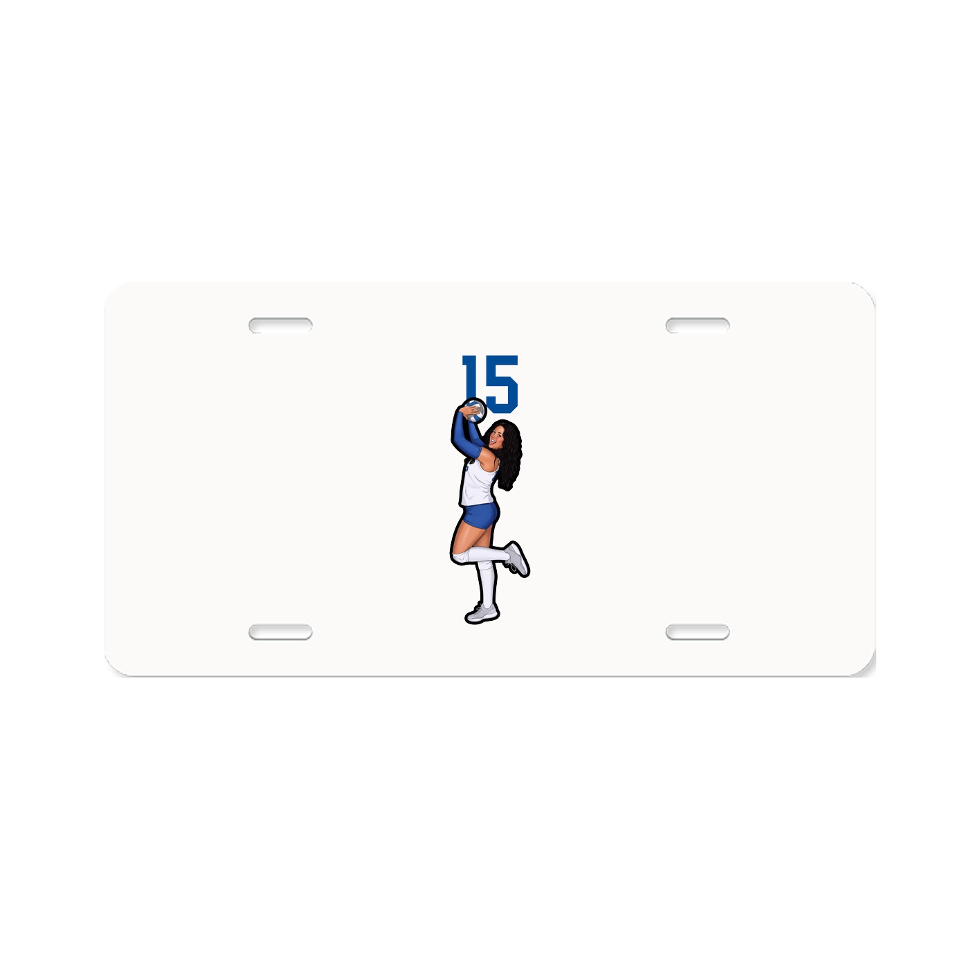License Plate — Number Top in Classic