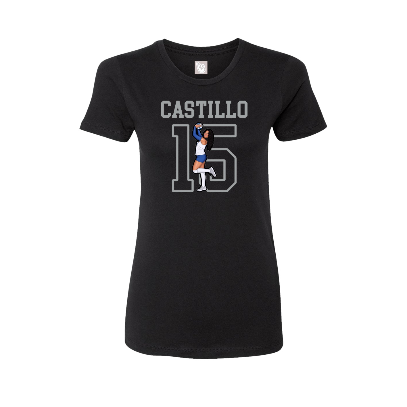 Fitted Women's Tee — Shirsey in Black