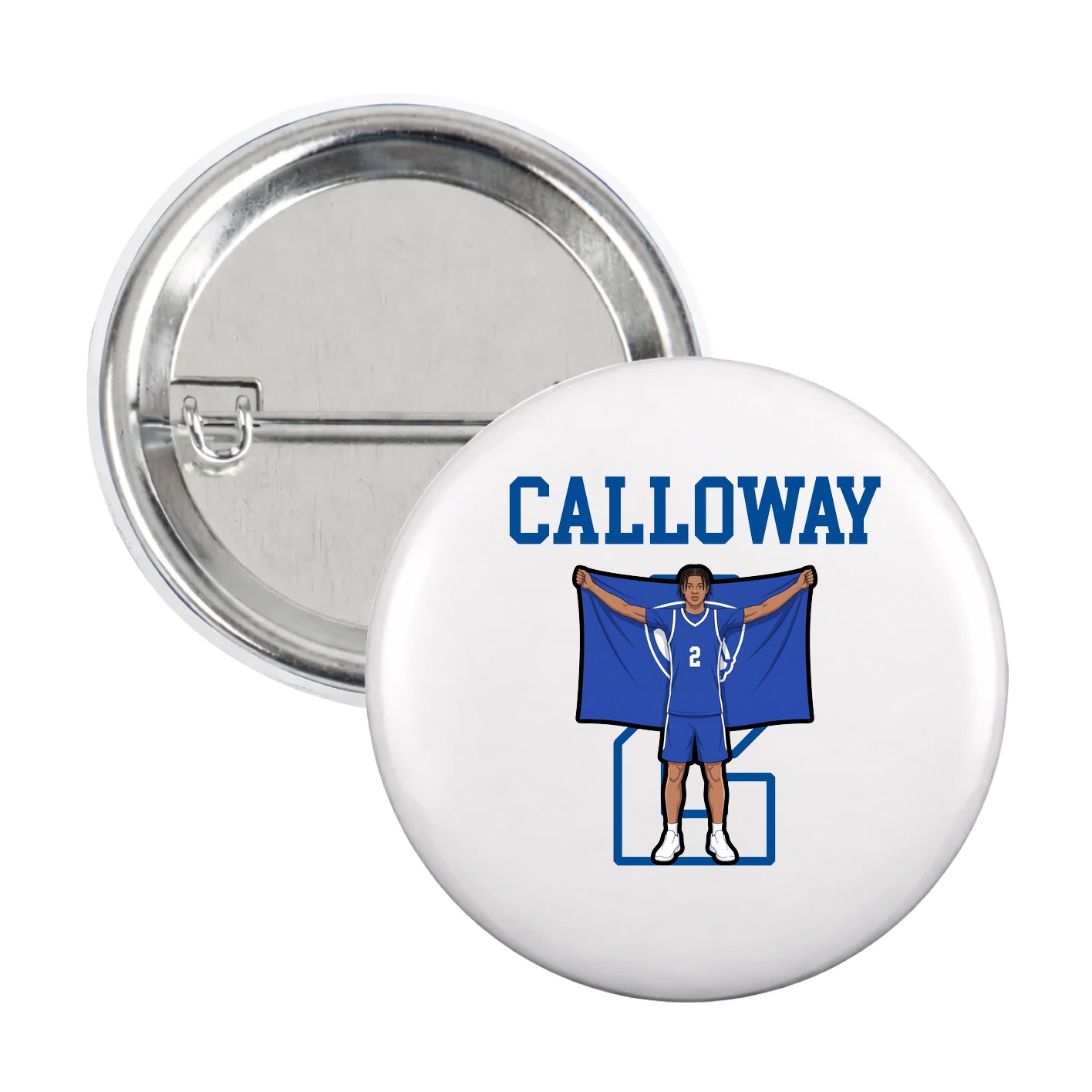 Game Day Button — Shirsey in White