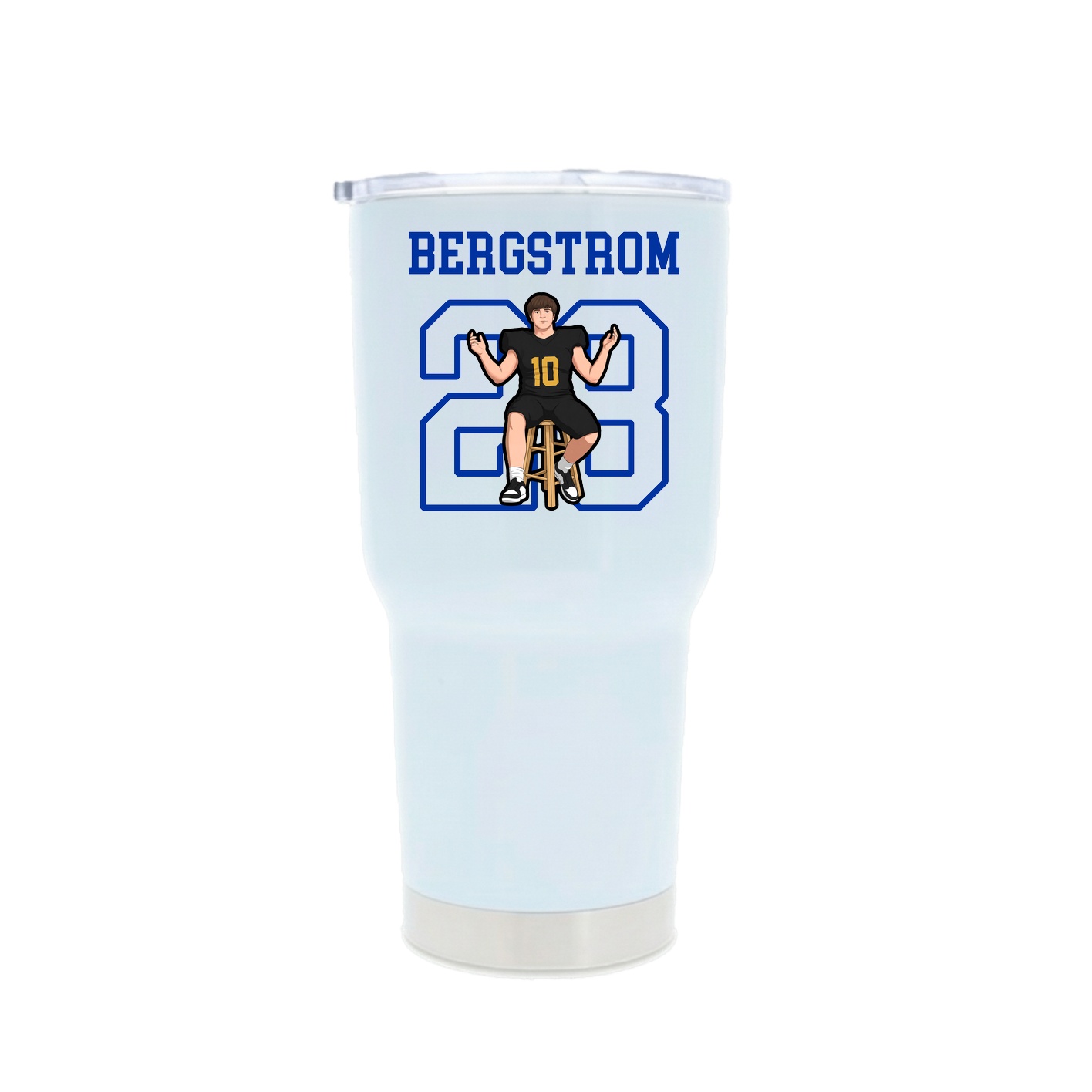 30oz Stainless Steel Tumbler — Shirsey in White