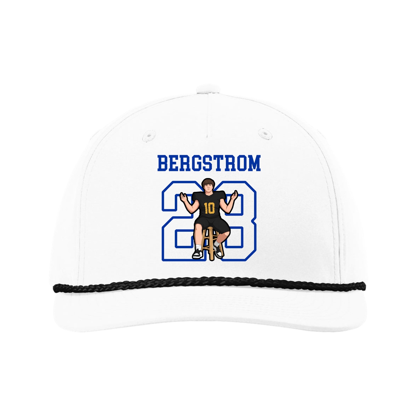 Five-Panel Classic Rope Cap — Shirsey in White