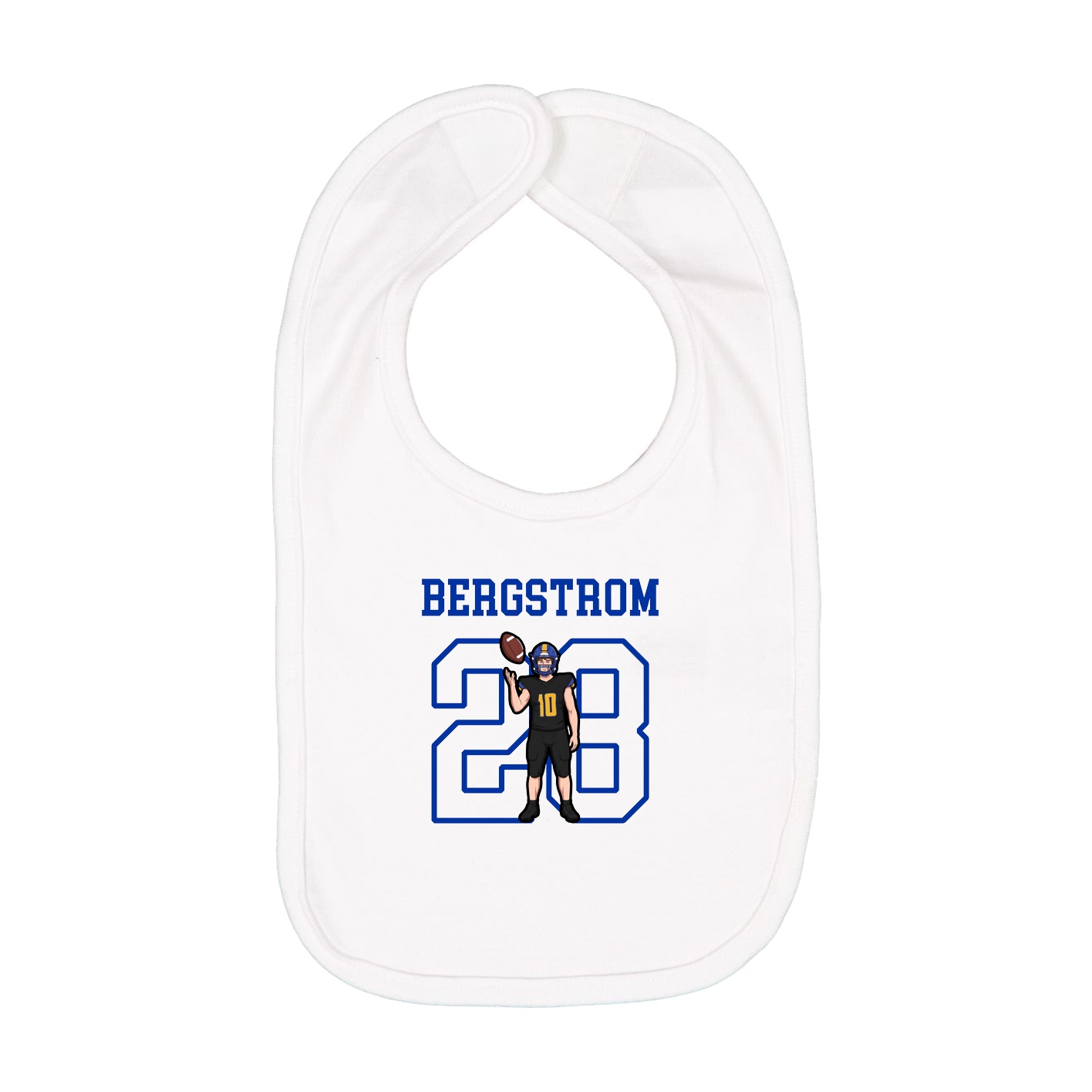Infant Bib — Shirsey in White