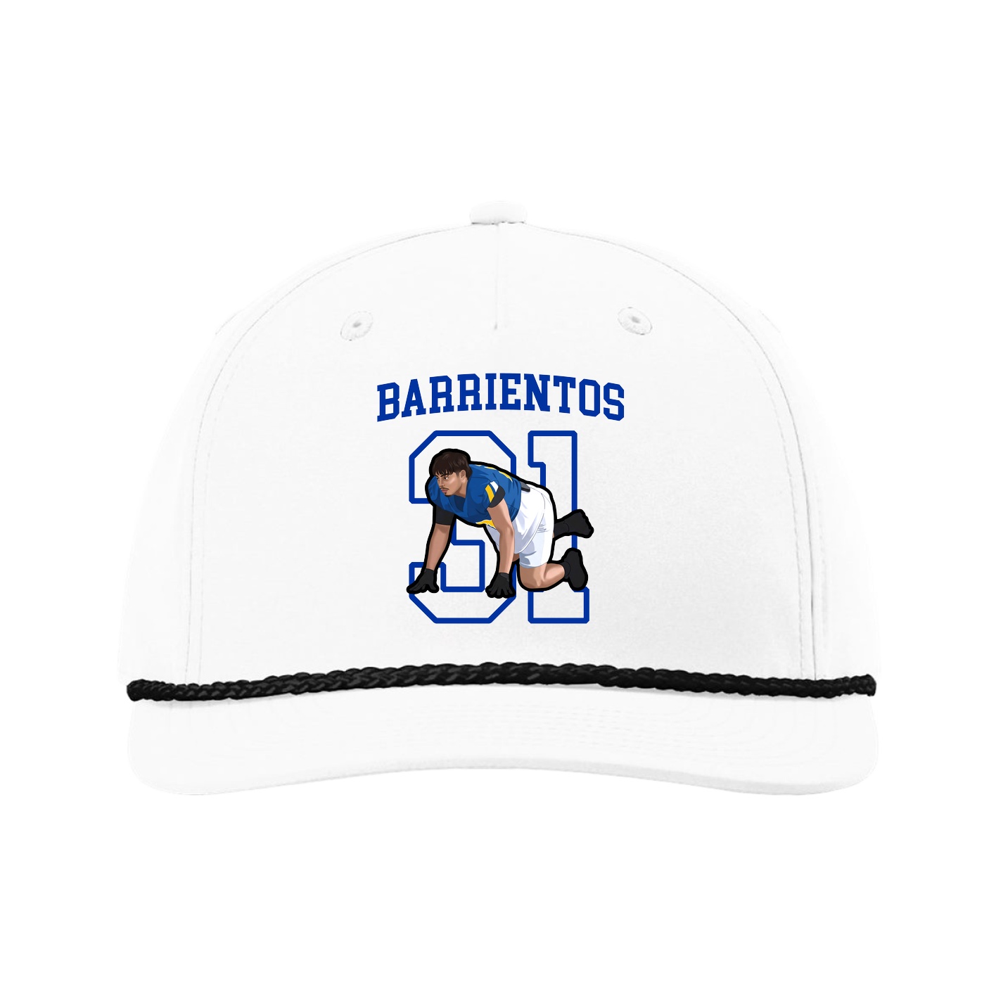 Five-Panel Classic Rope Cap — Shirsey in White