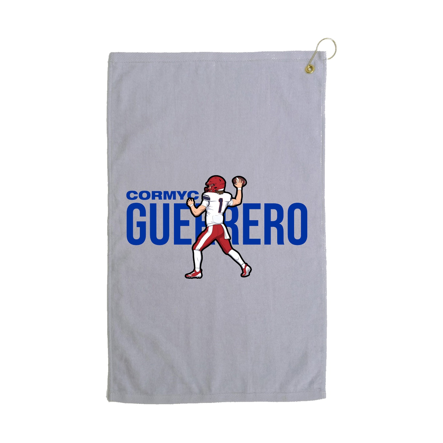 Golf Towel — Player Name in Grey