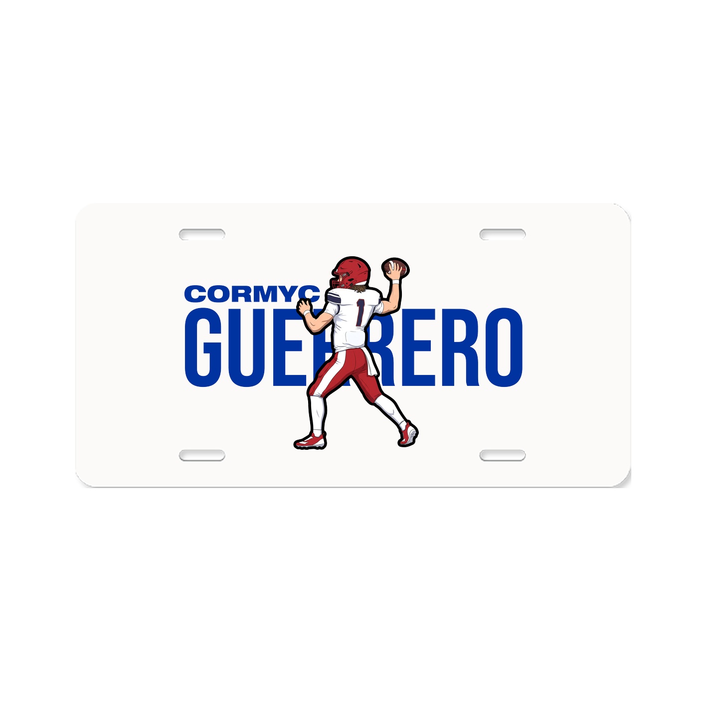 License Plate — Player Name in Classic