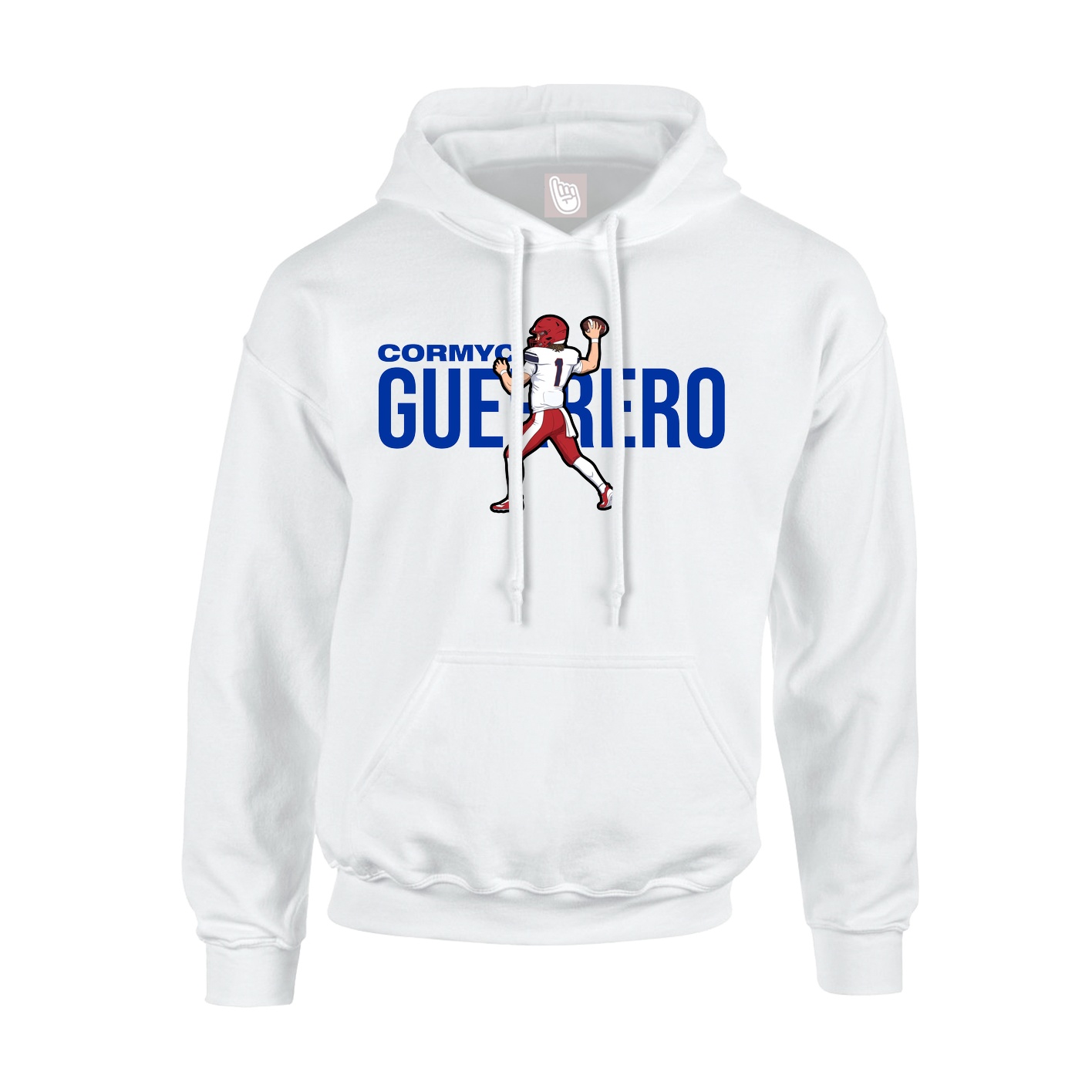 Youth Hoodie — Player Name in White