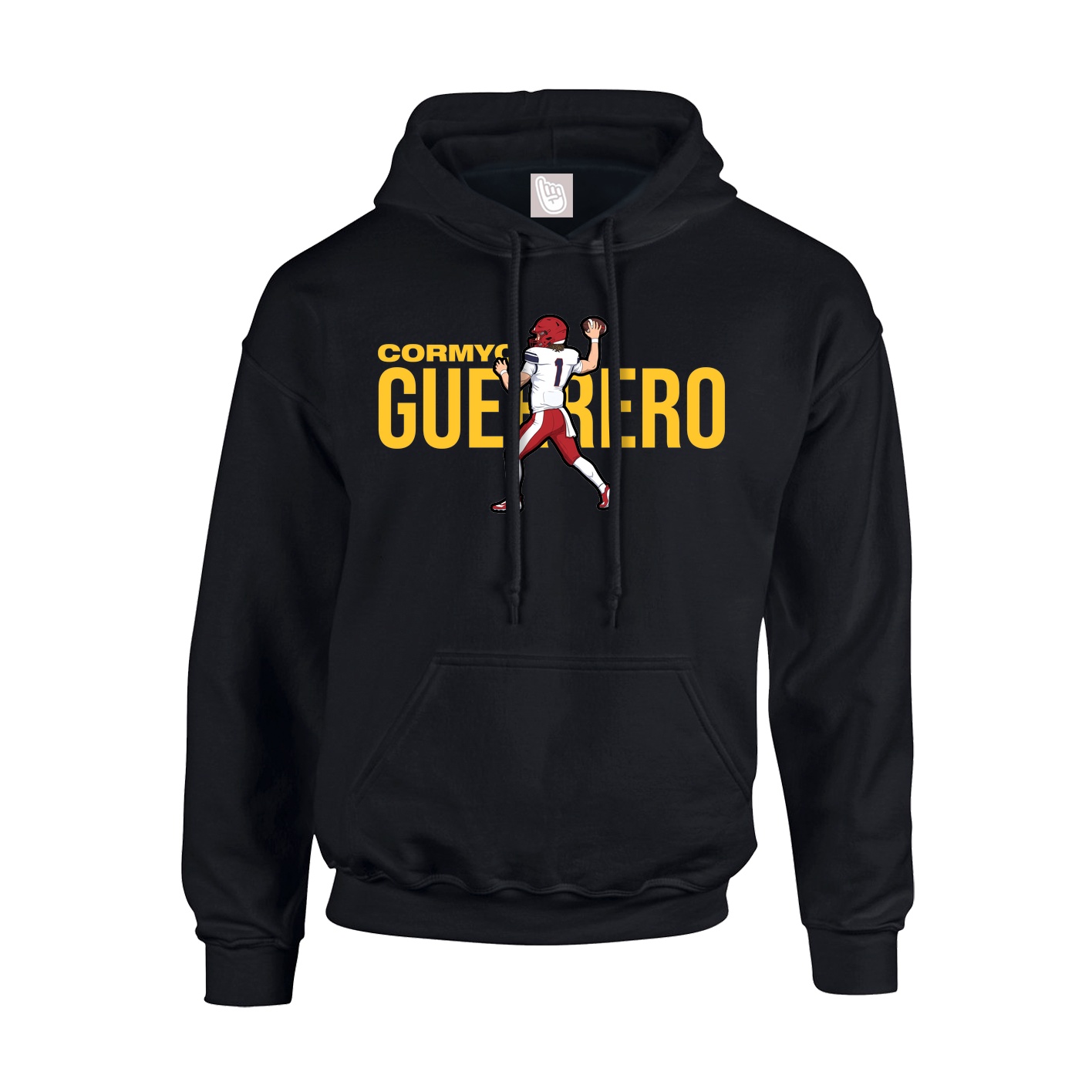 Youth Hoodie — Player Name in Black
