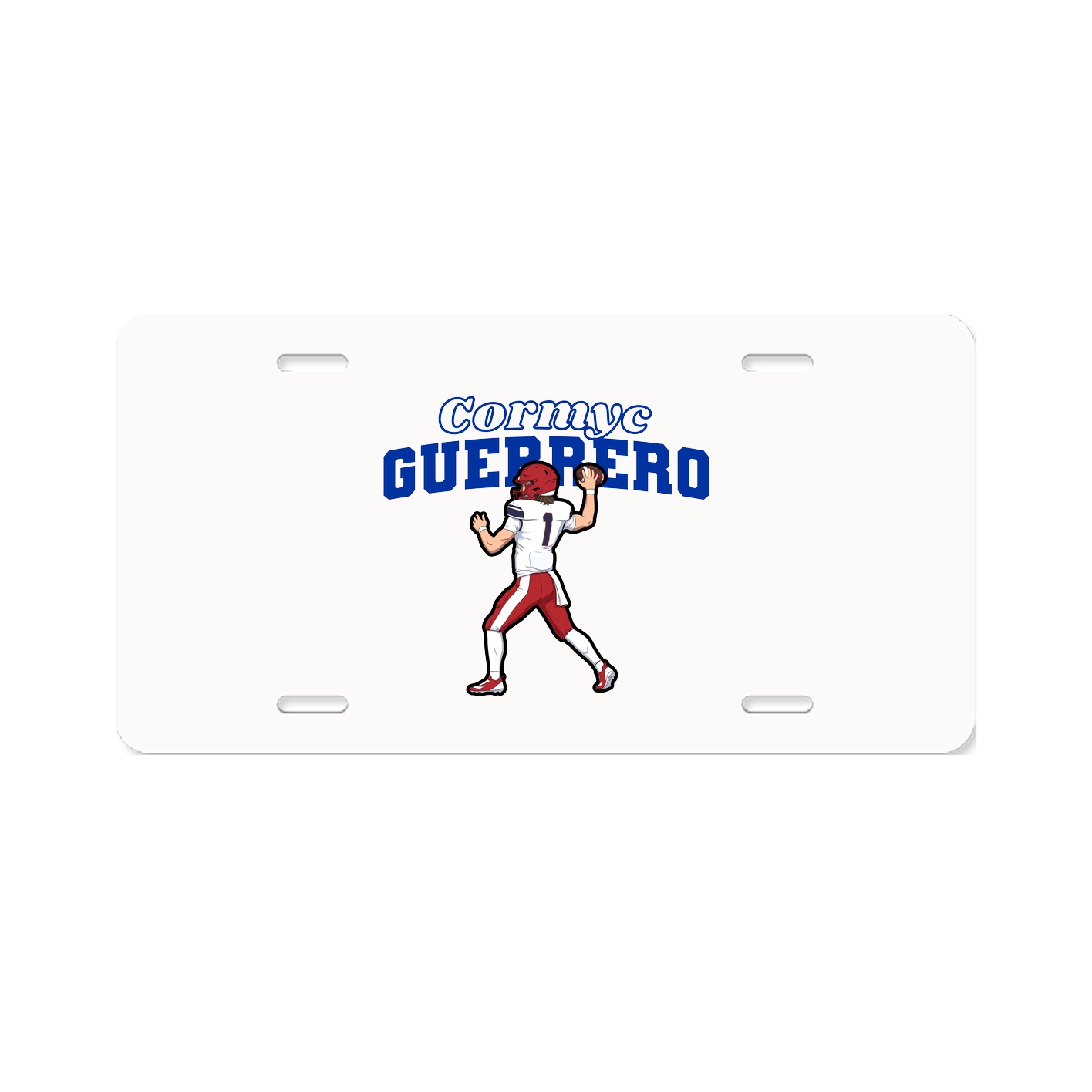 License Plate — Name Arch in Classic