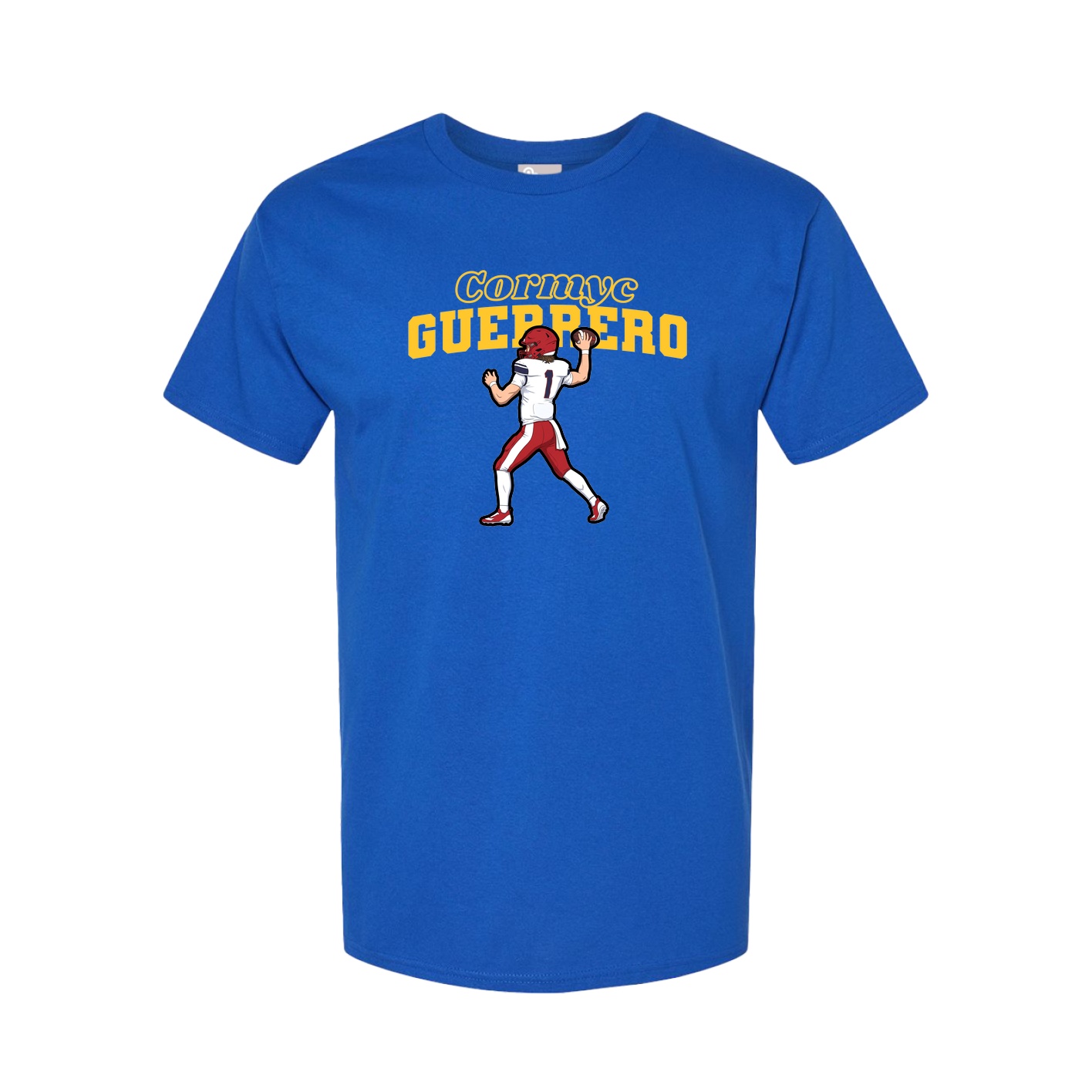 Youth Tee — Name Arch in Royal