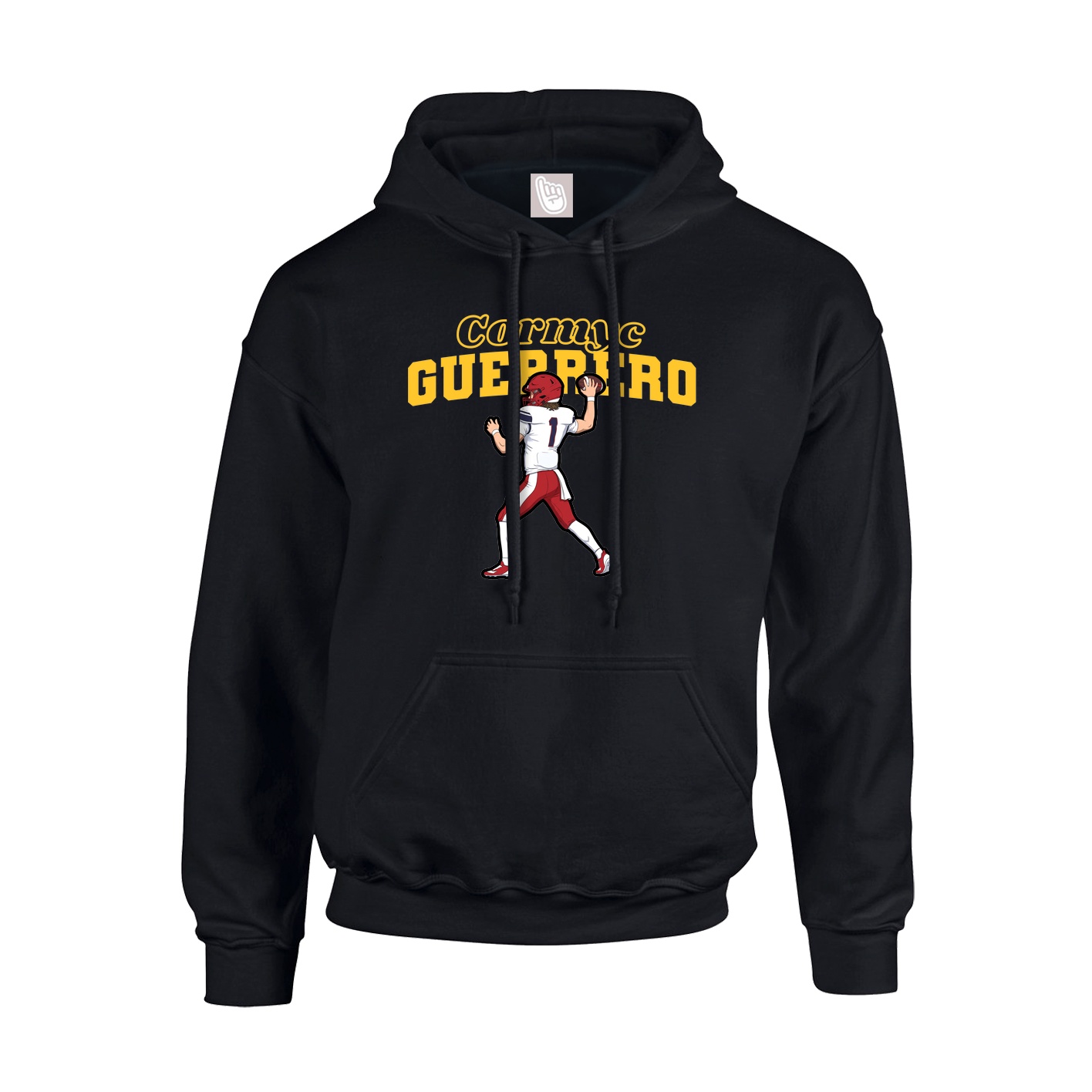 Hoodie — Name Arch in Black