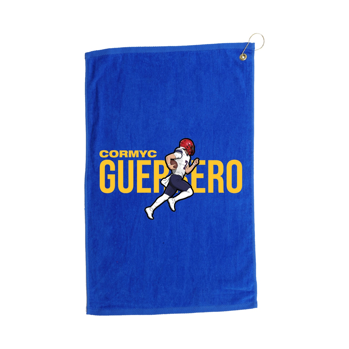 Golf Towel — Player Name in Royal
