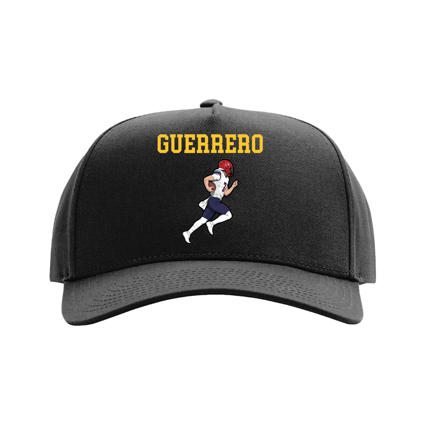 Full Fabric Five-Panel Champ Cap — Shirsey in Black