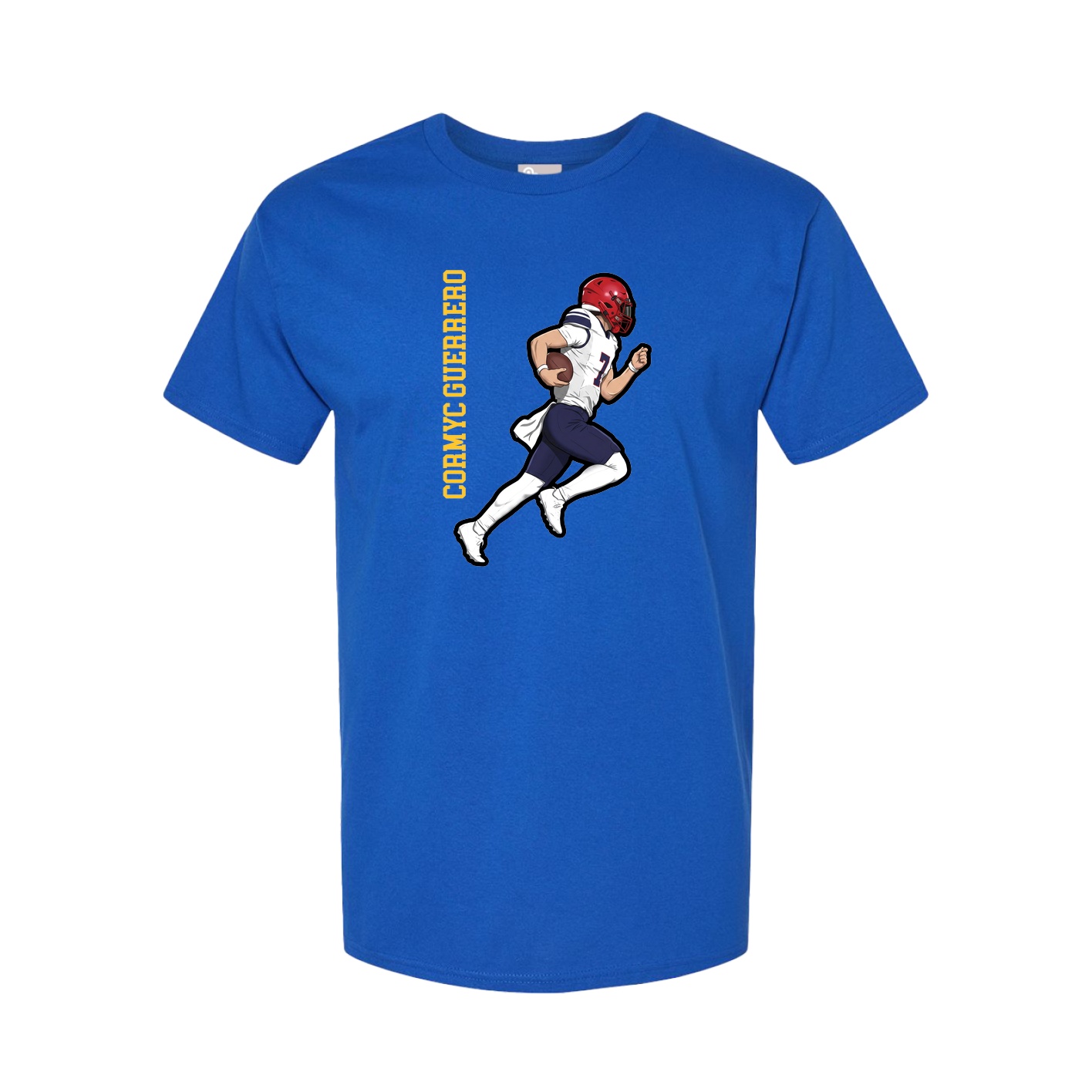 Tee — Name Vertical in Royal
