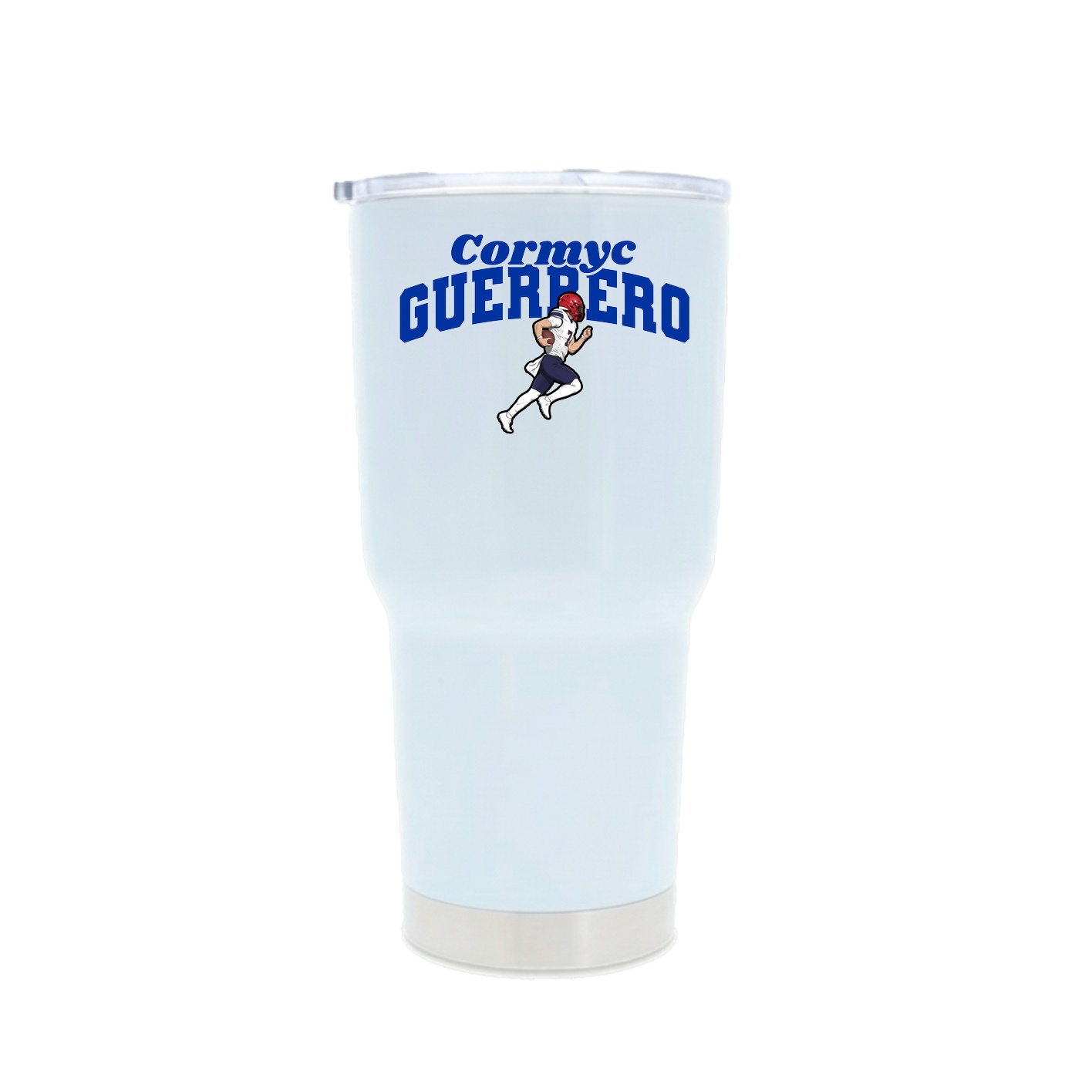 30oz Stainless Steel Tumbler — Signature Arch in White