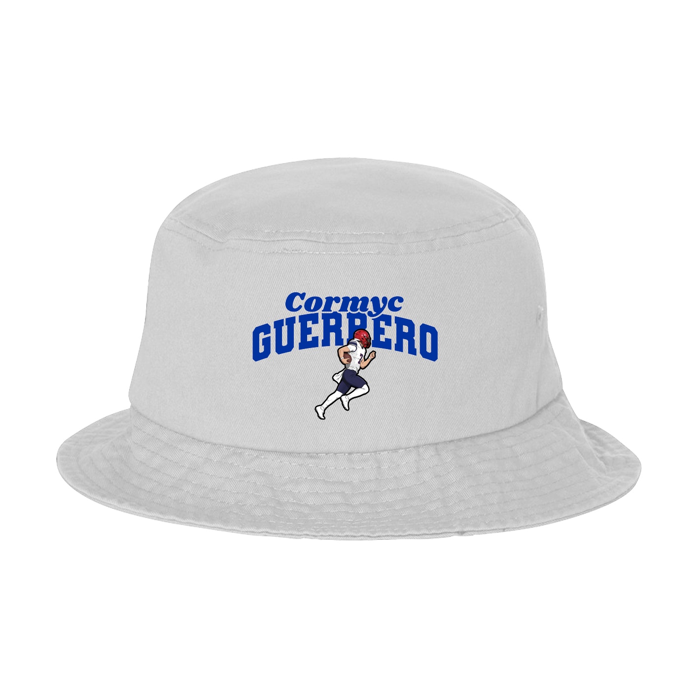 Bucket Cap — Signature Arch in White