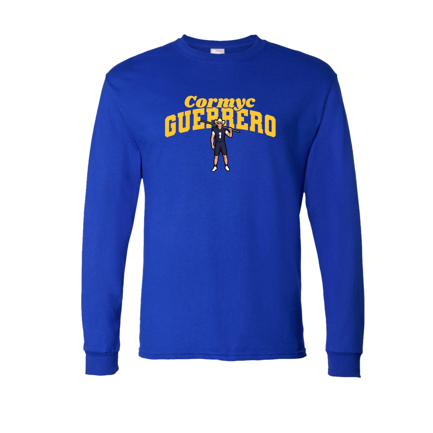 Long Sleeve Tee — Signature Arch in Royal