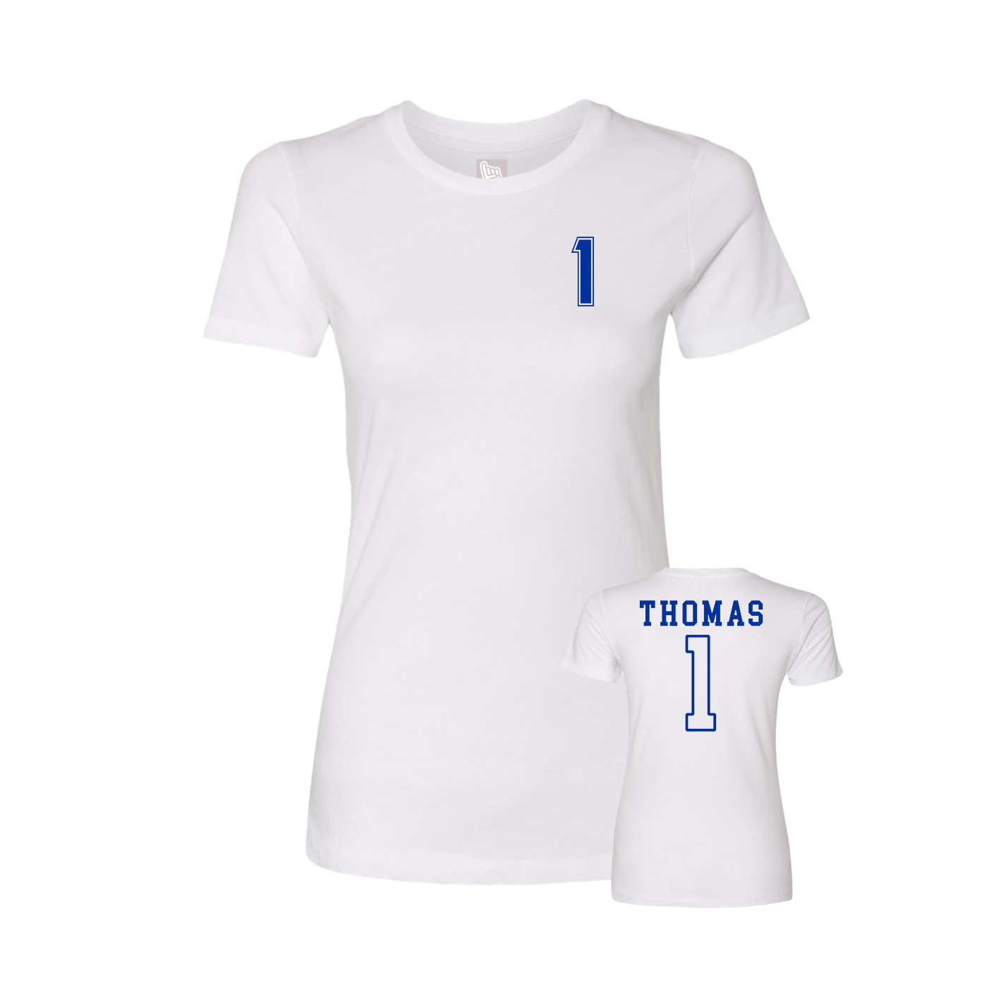 Womens Tee — Chest Back in White
