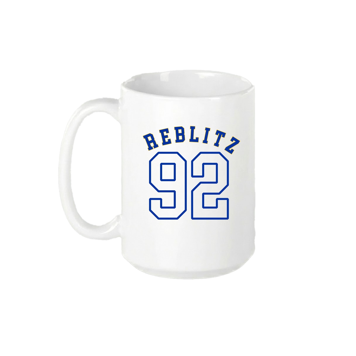 15oz Coffee Mug — Shirsey Arch in White