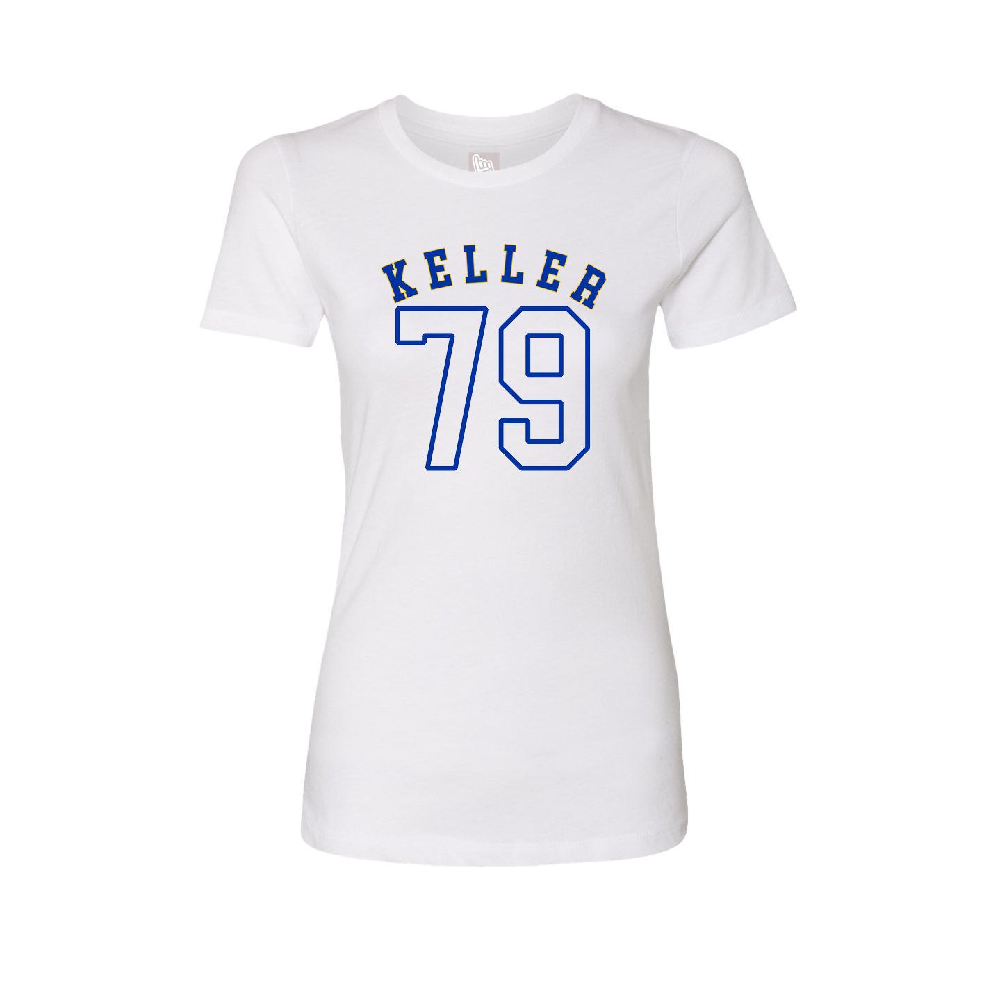 Fitted Women's Tee — Shirsey Arch in White