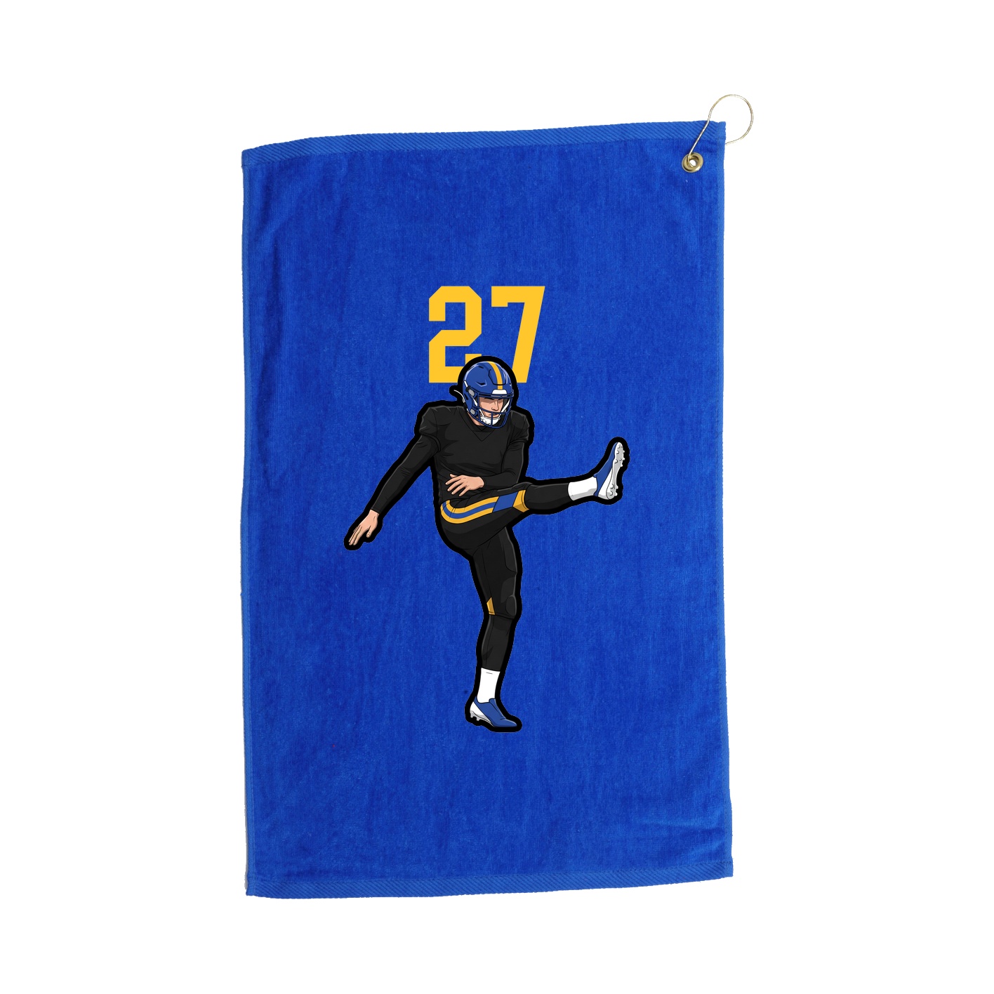 Golf Towel — Number Top in Royal