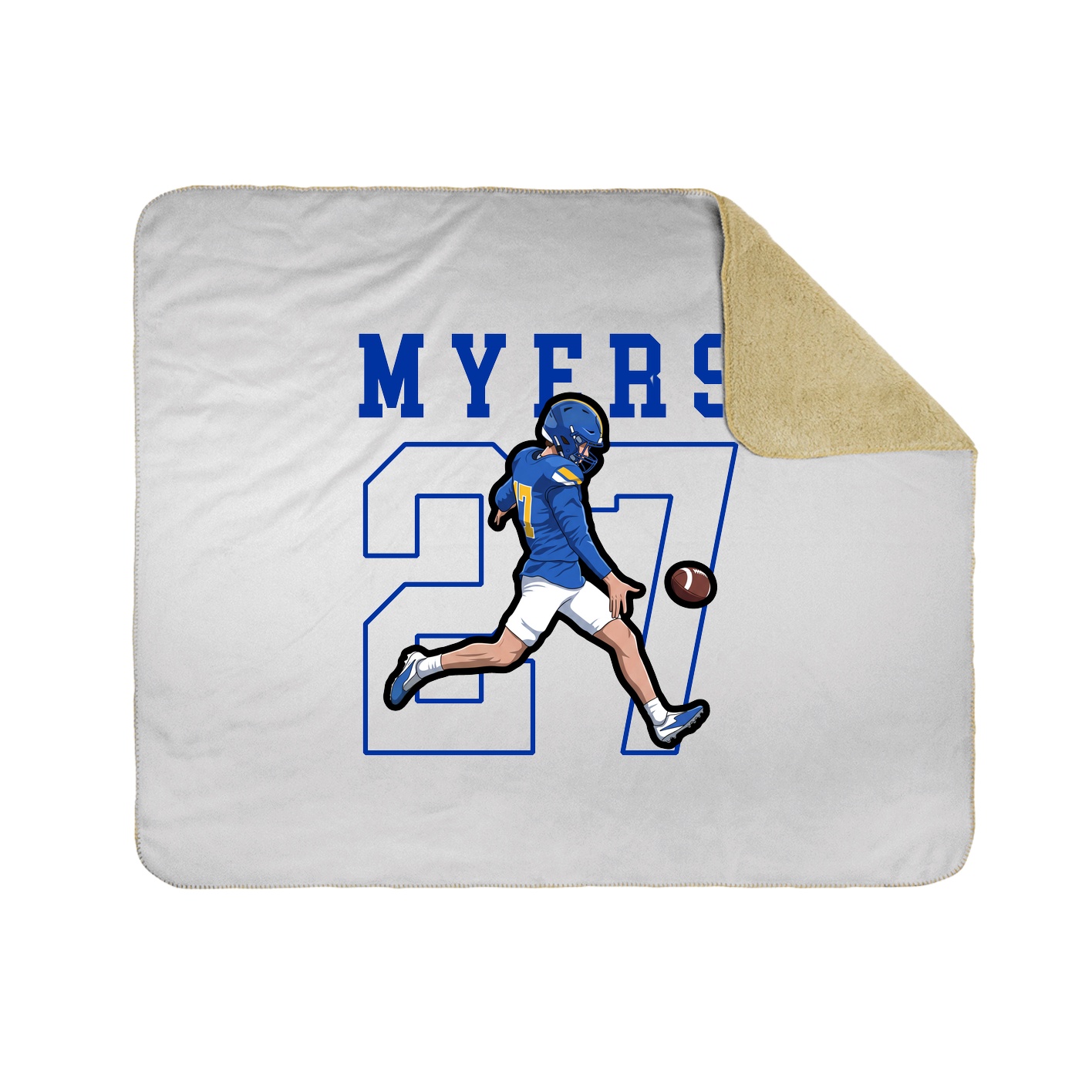 50x60 Sherpa Lined Throw Blanket