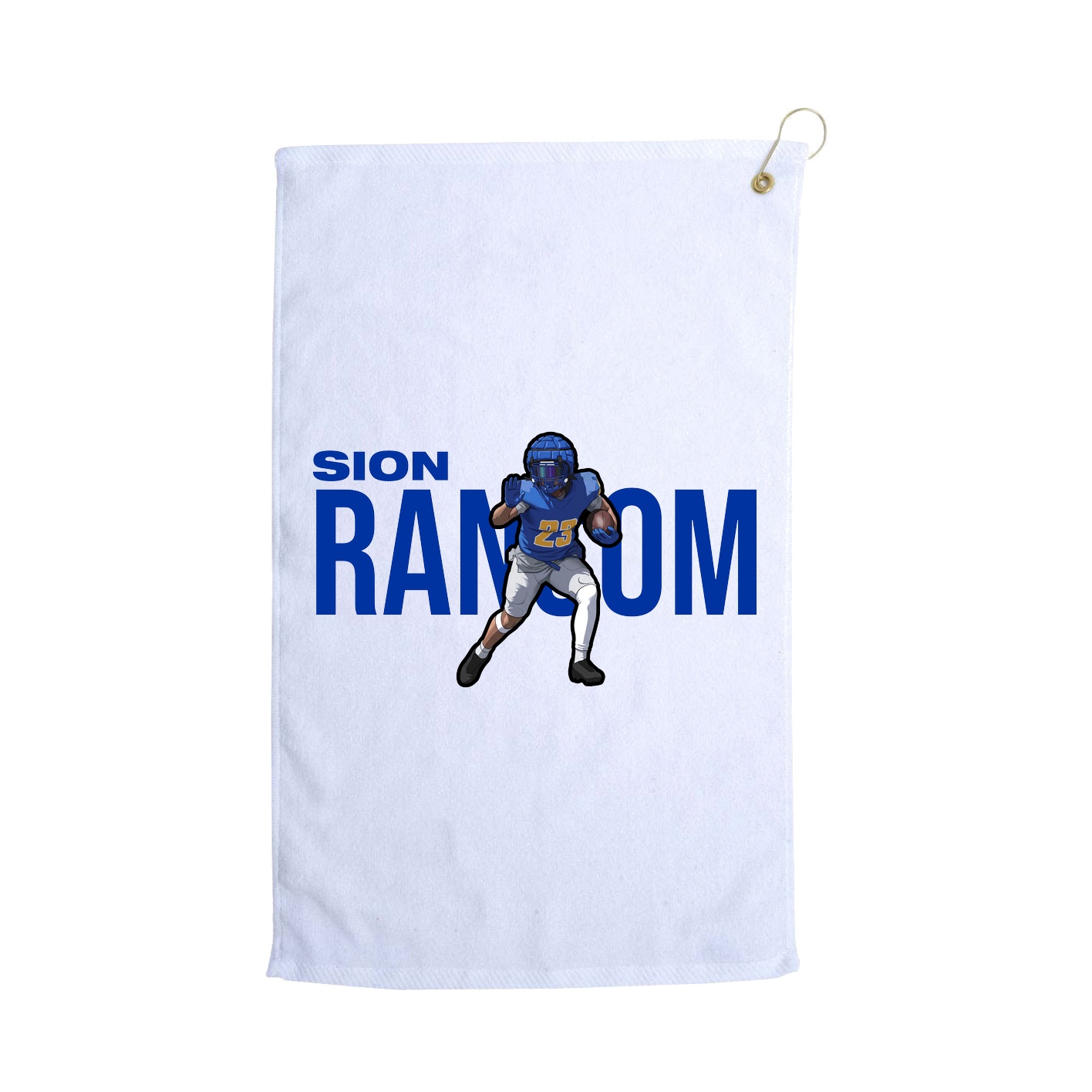 Golf Towel — Player Name in White