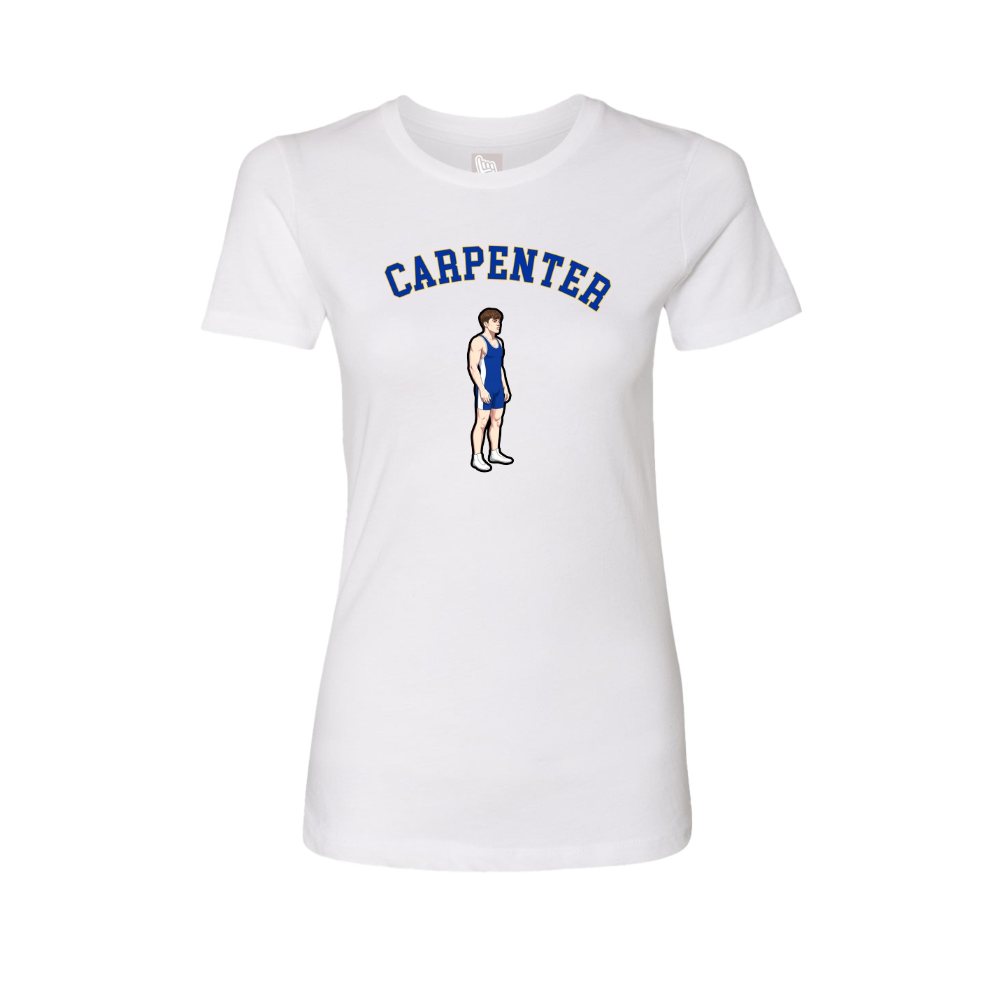 Fitted Women's Tee — Shirsey Arch in White