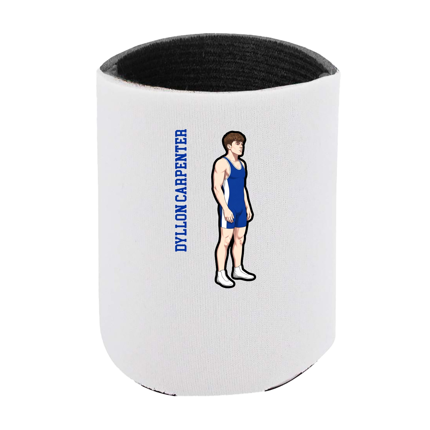Can Holder — Name Vertical in White