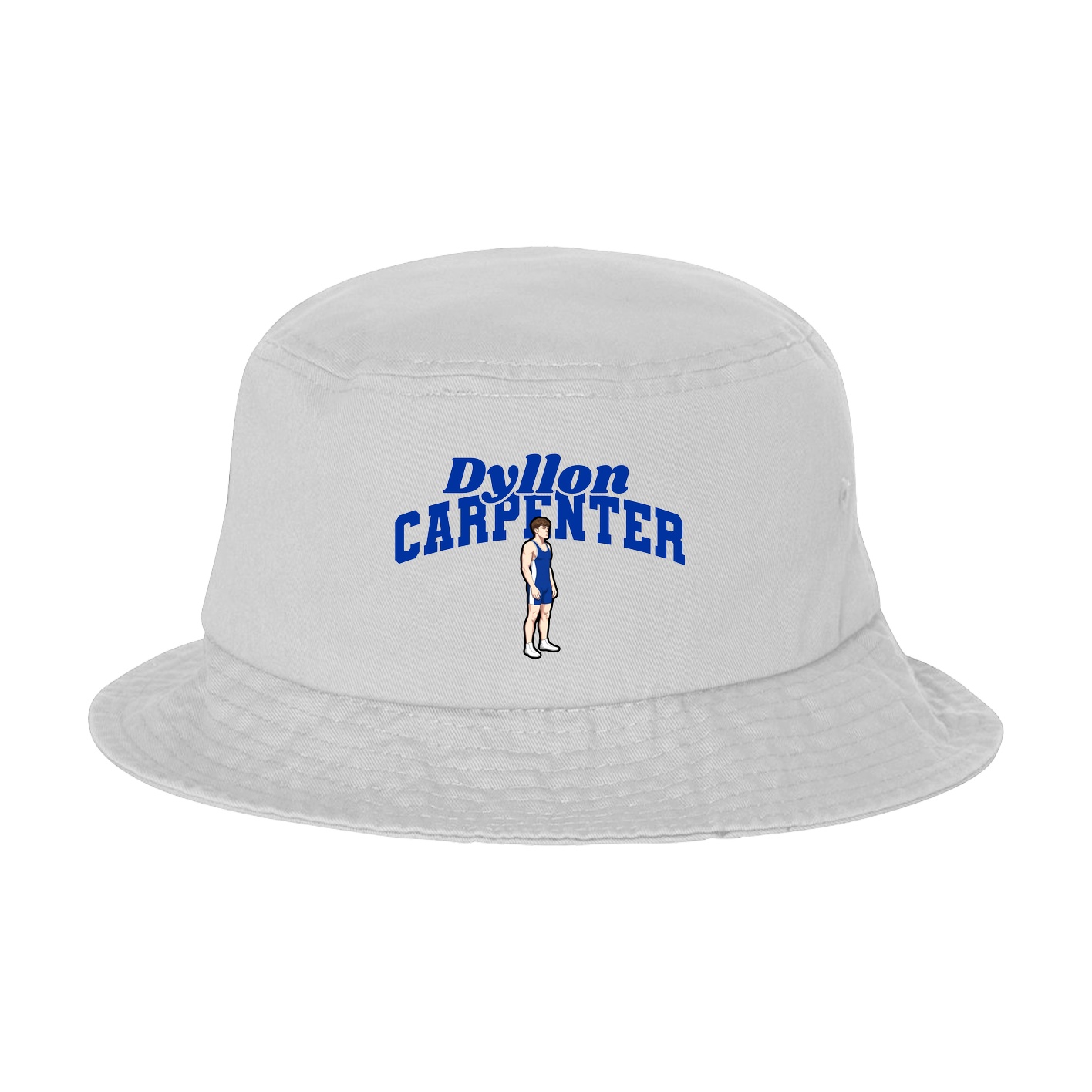 Bucket Cap — Signature Arch in White