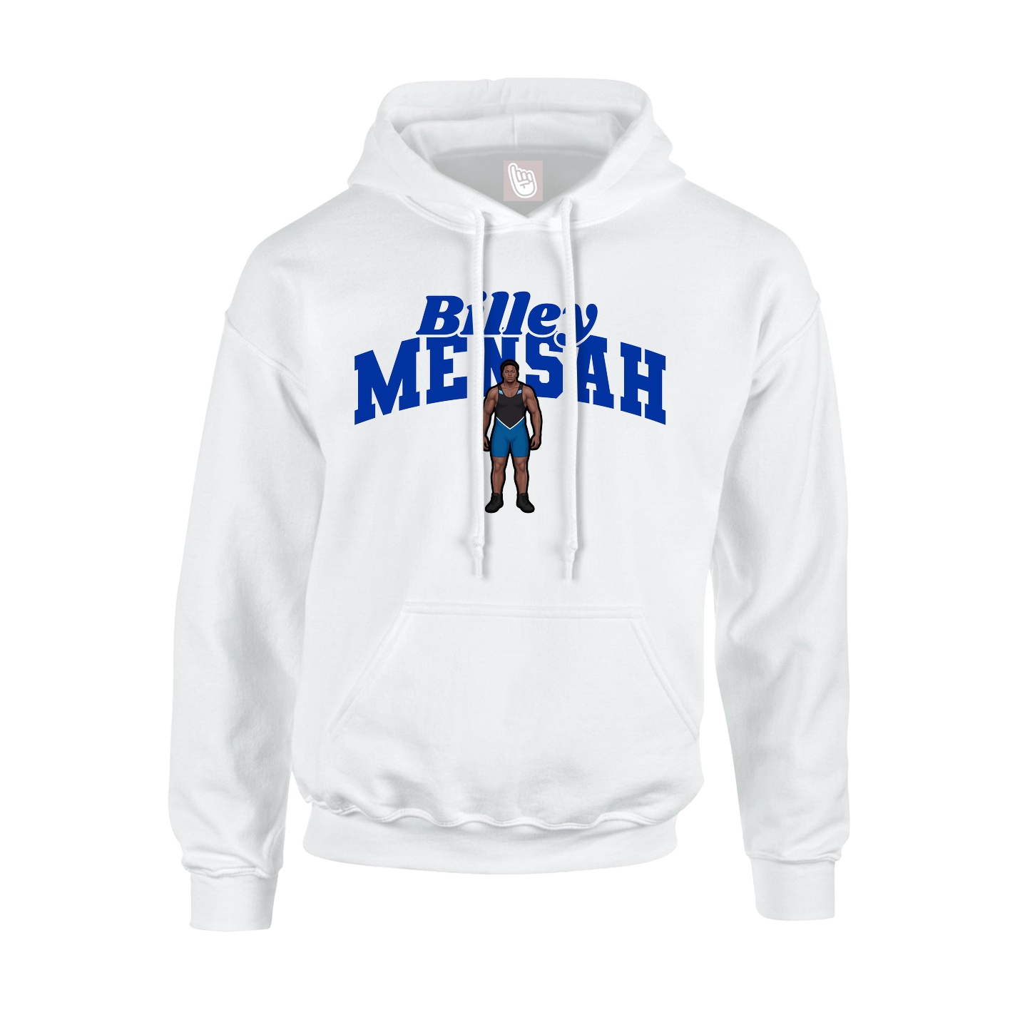 Youth Hoodie — Signature Arch in White