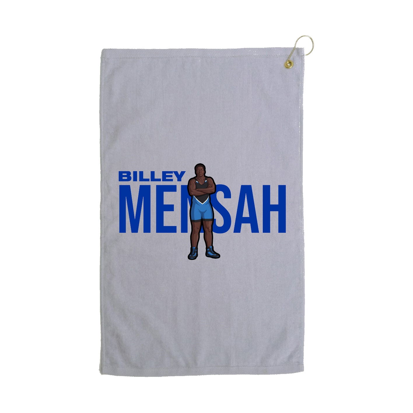 Golf Towel — Player Name in Grey