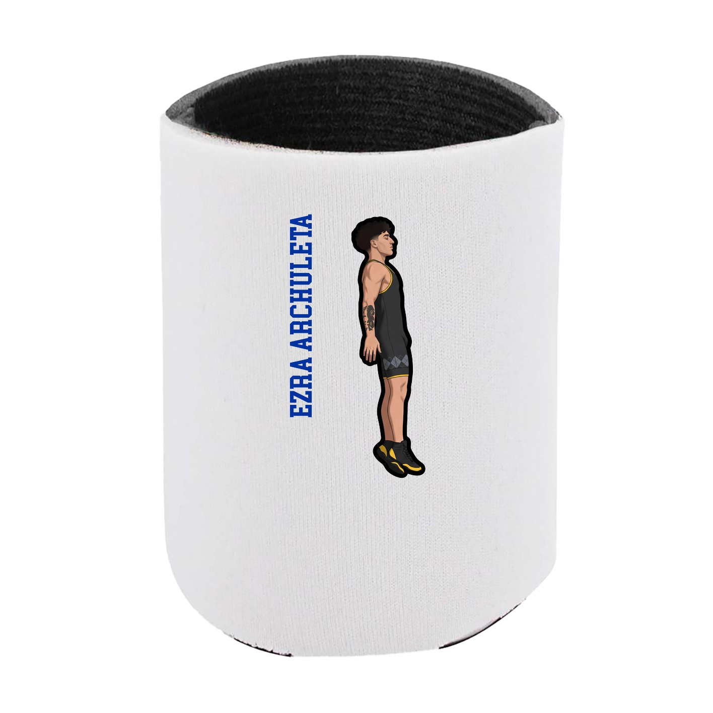 Can Holder — Name Vertical in White