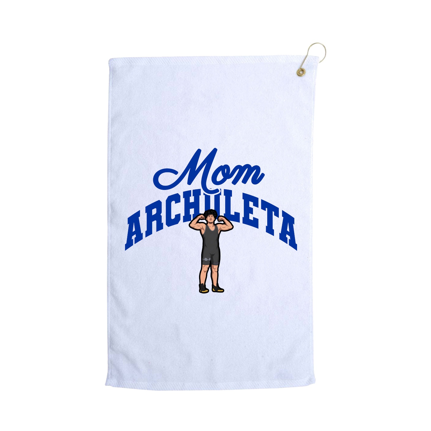 Golf Towel — Mothers Day Arch in White