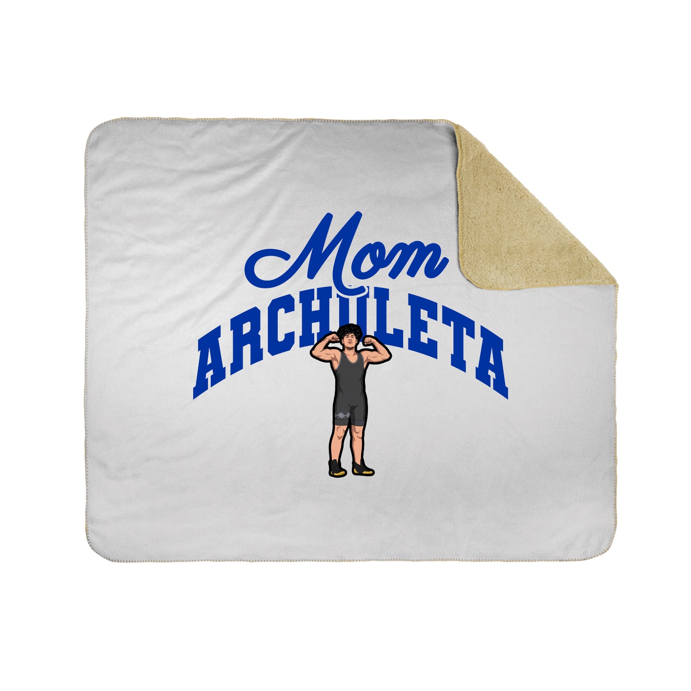 Throw Blanket — Mothers Day Arch in White