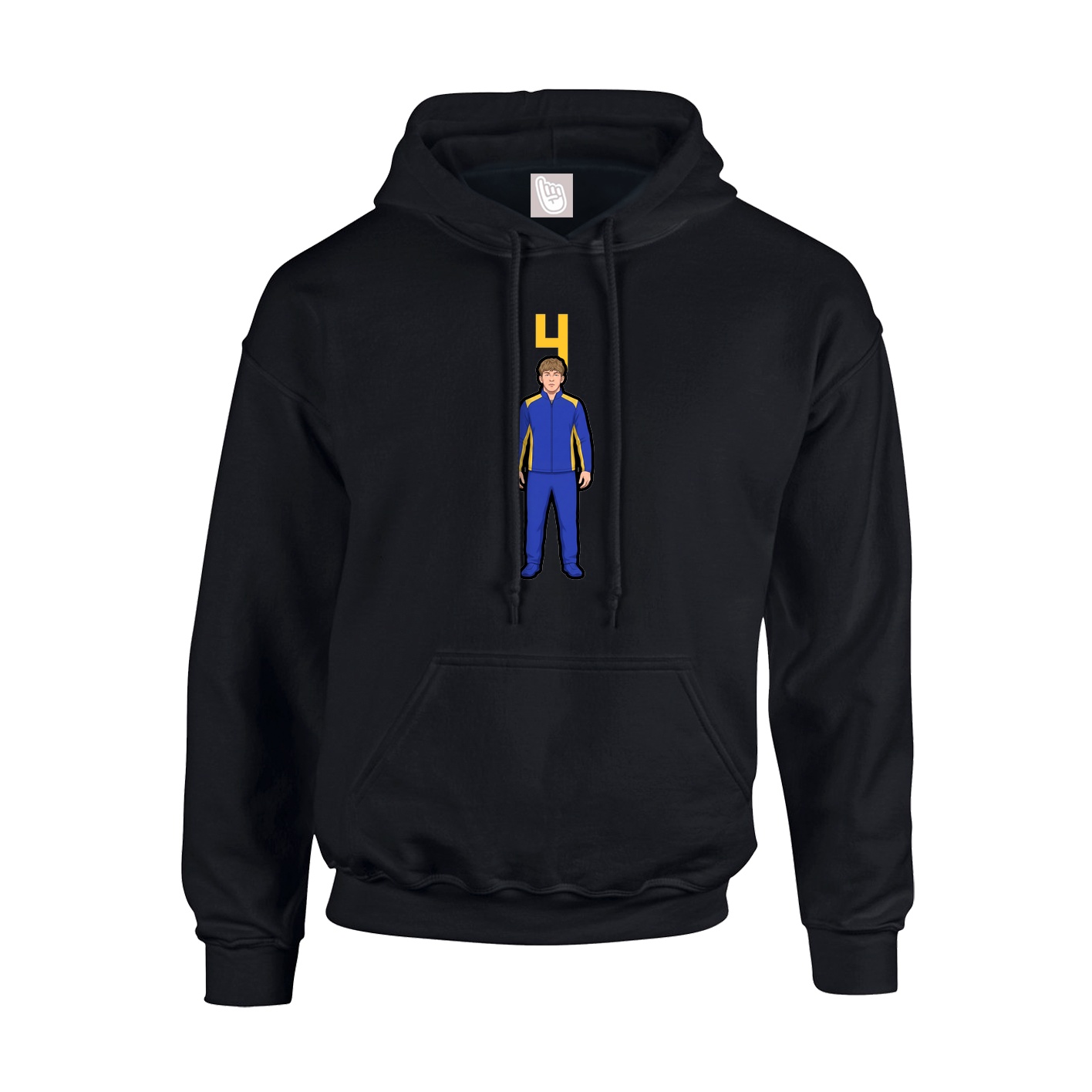 Hoodie — Number Top in Black